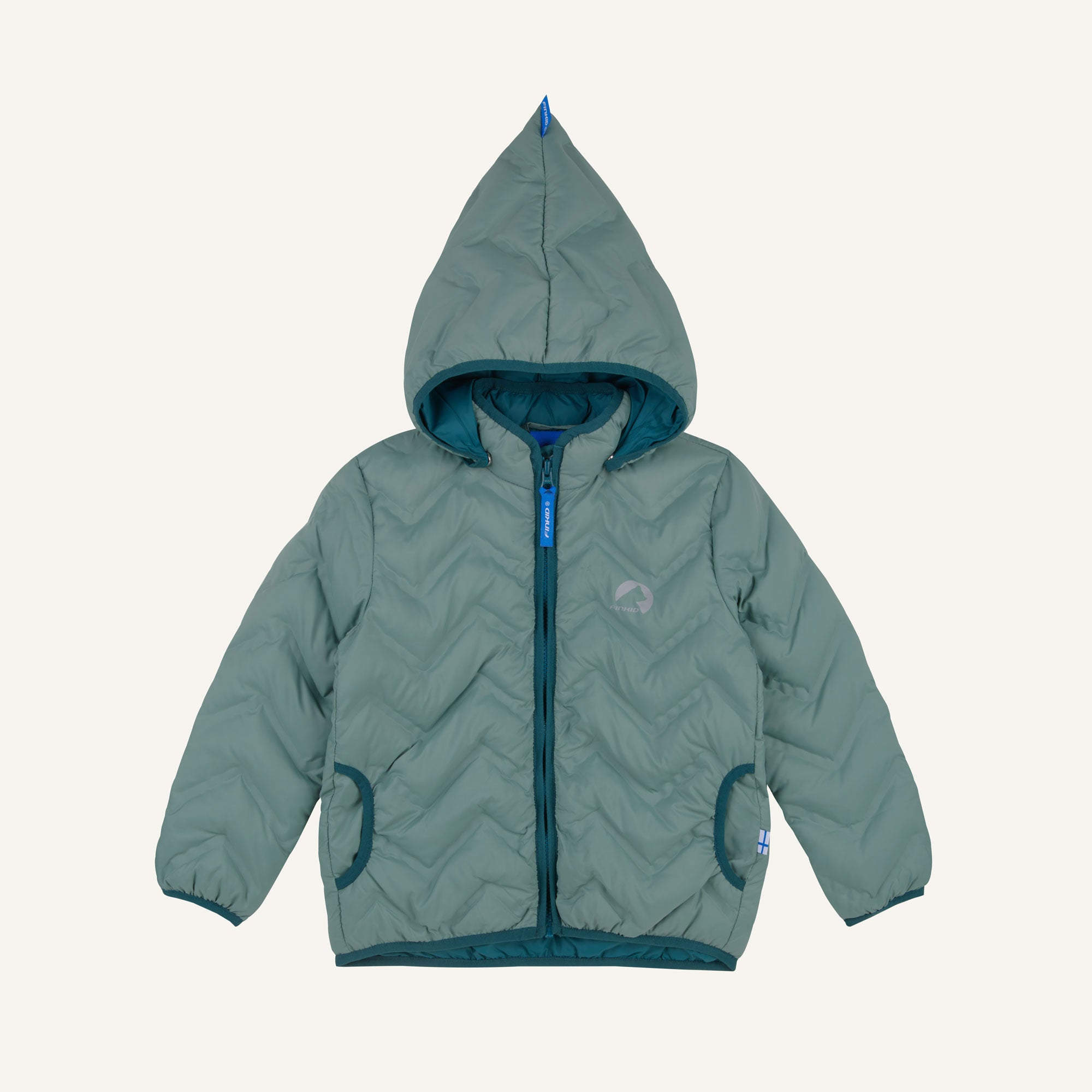 finkid-vanukas-air-kinder-steppjacke-real-teal-navy image 6