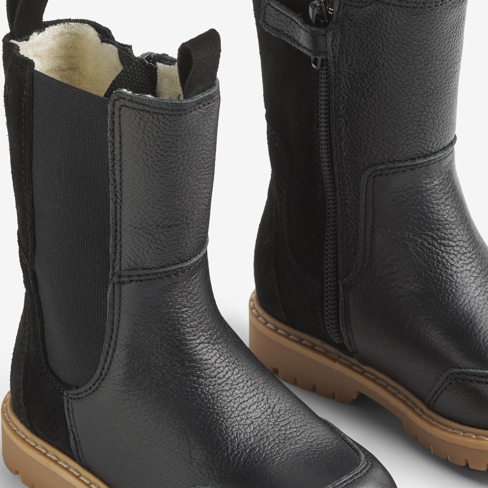wheat-chelsea-sonni-tex-stiefel-black-leder-gr-24-35 image 4