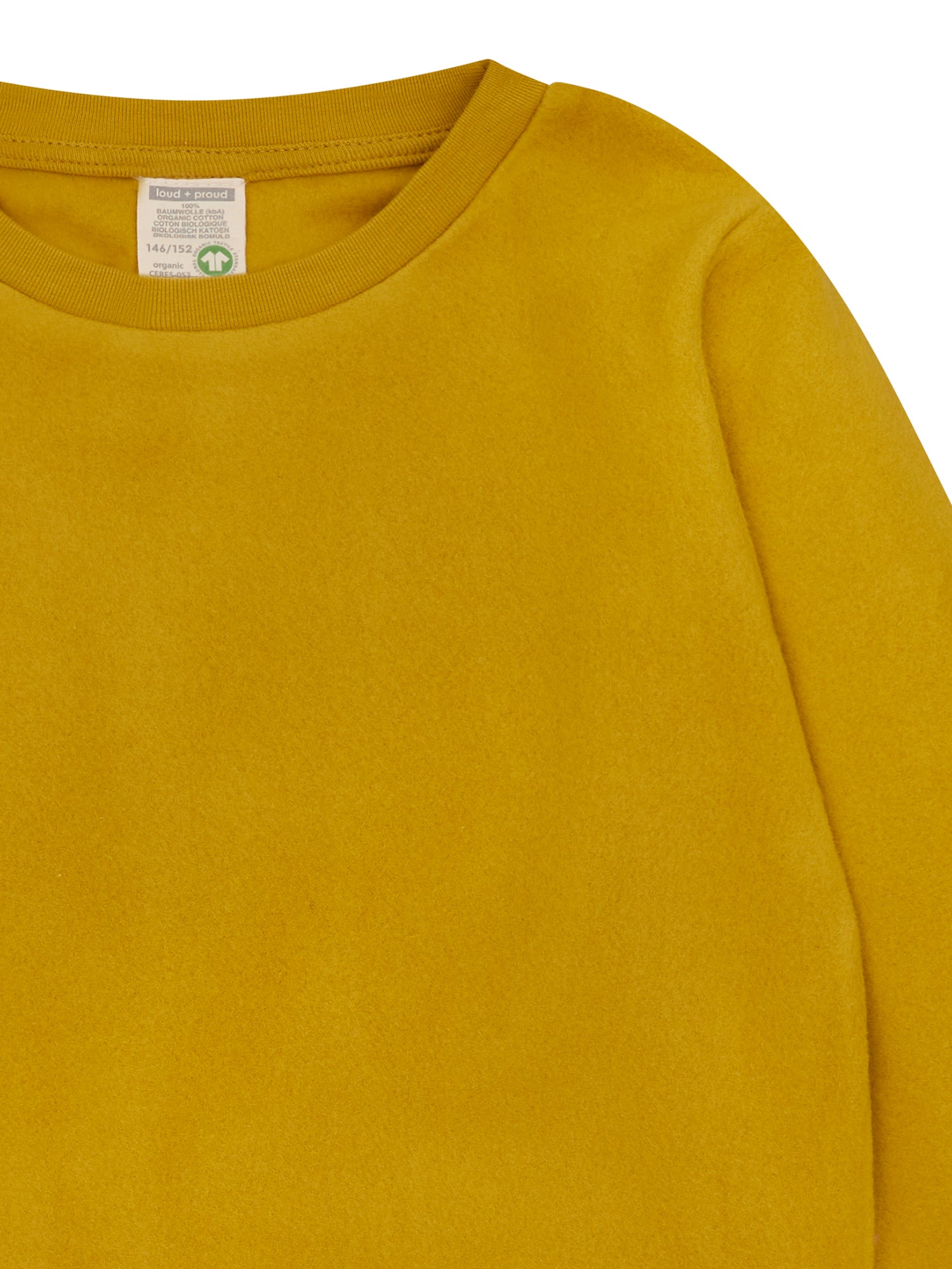 loud-proud-classics-fleece-sweatshirt-curry-134-140-bio-baumwolle image 3