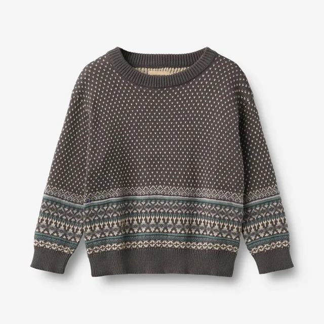 wheat-julius-jacquard-pullover-dark-charcoal-bio image 1