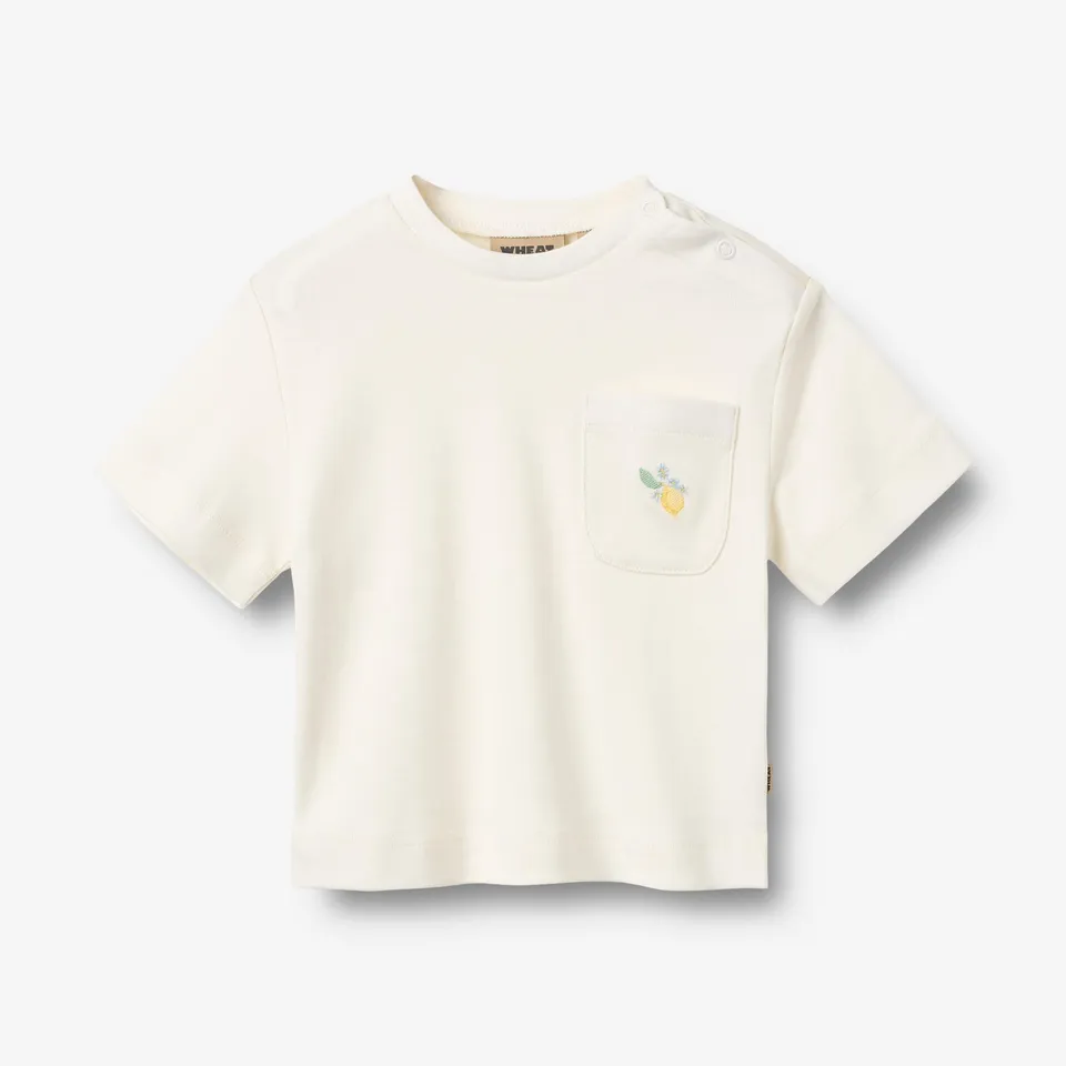 wheat-elsine-t-shirt-ivory-kurzarm-bio-baumwolle image 1