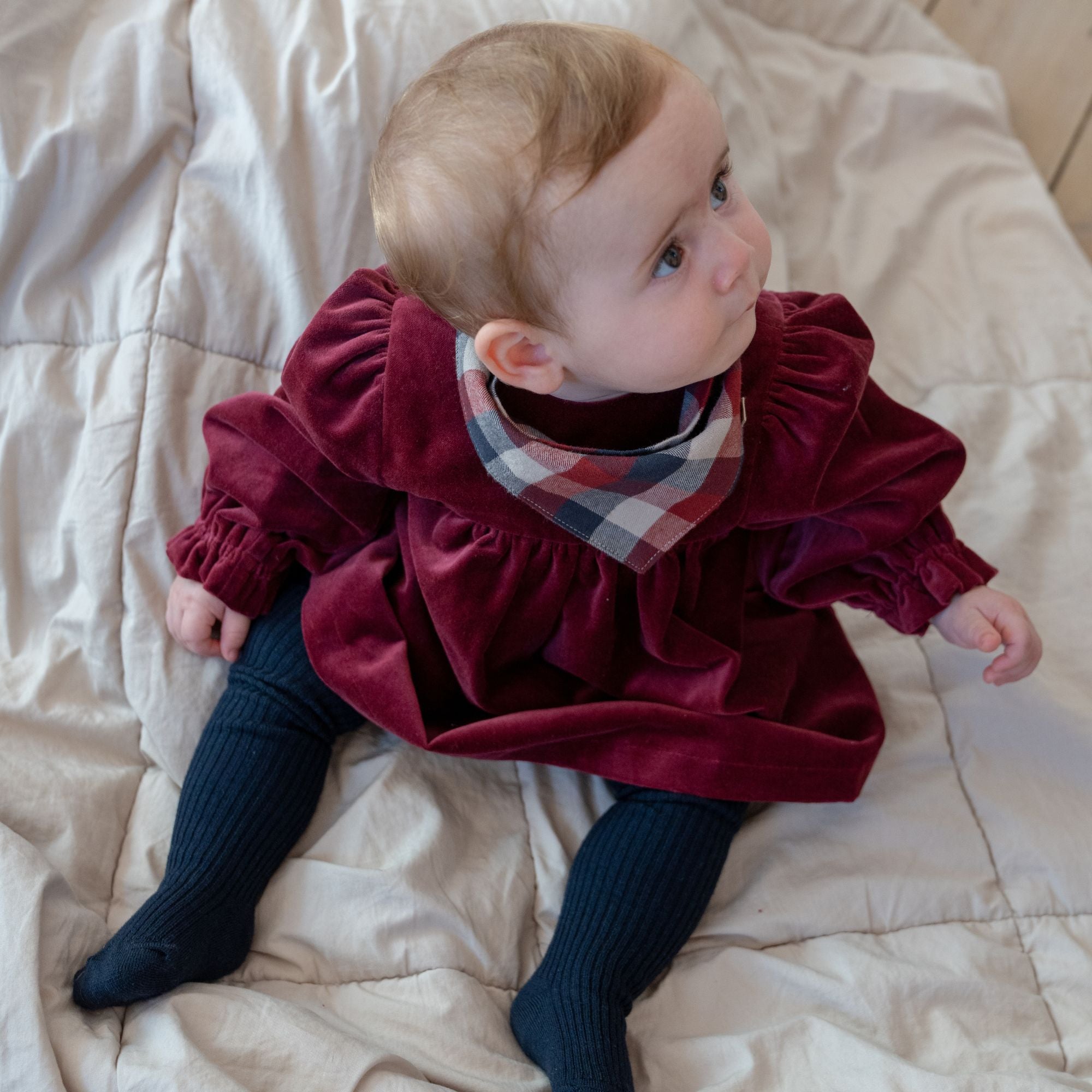 wheat-elvira-langarmkleid-baby-ruby-red-bio-baumwolle image 2
