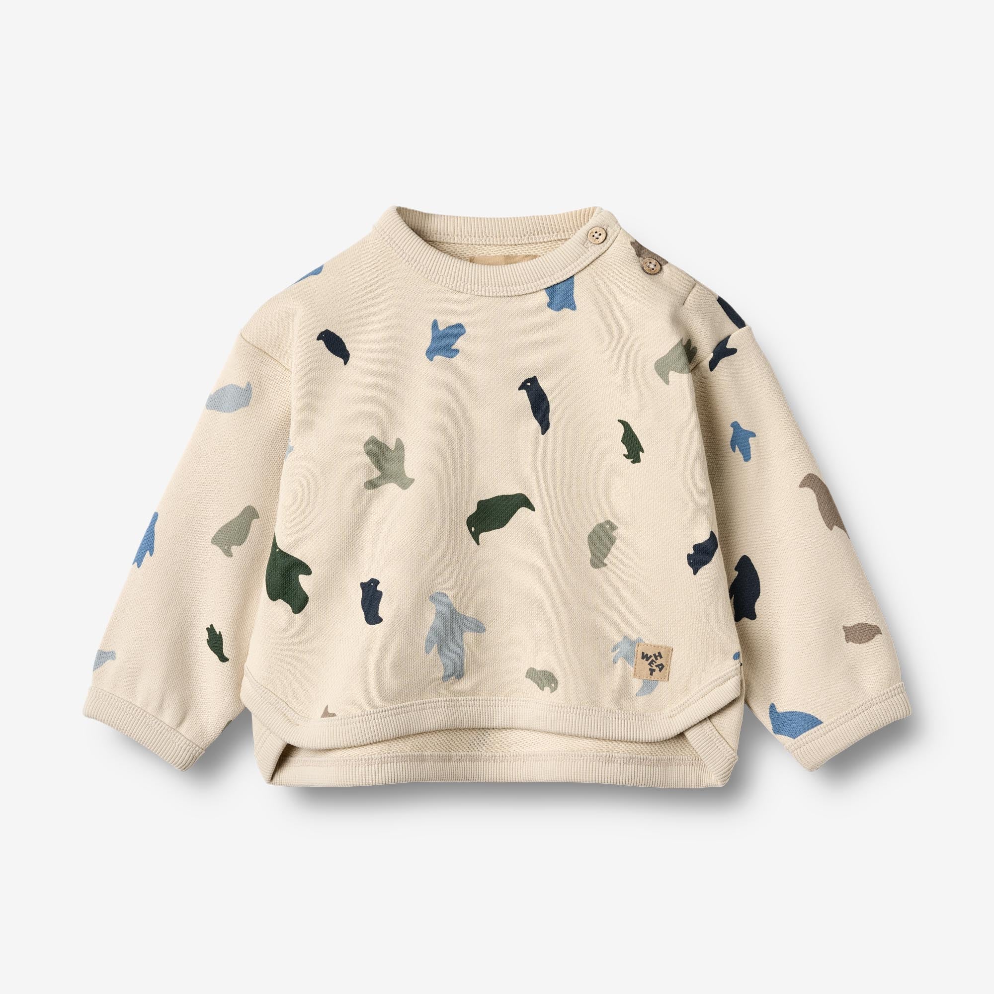 wheat-emery-sweatshirt-offwhite-penguins-bio-baumwolle image 1