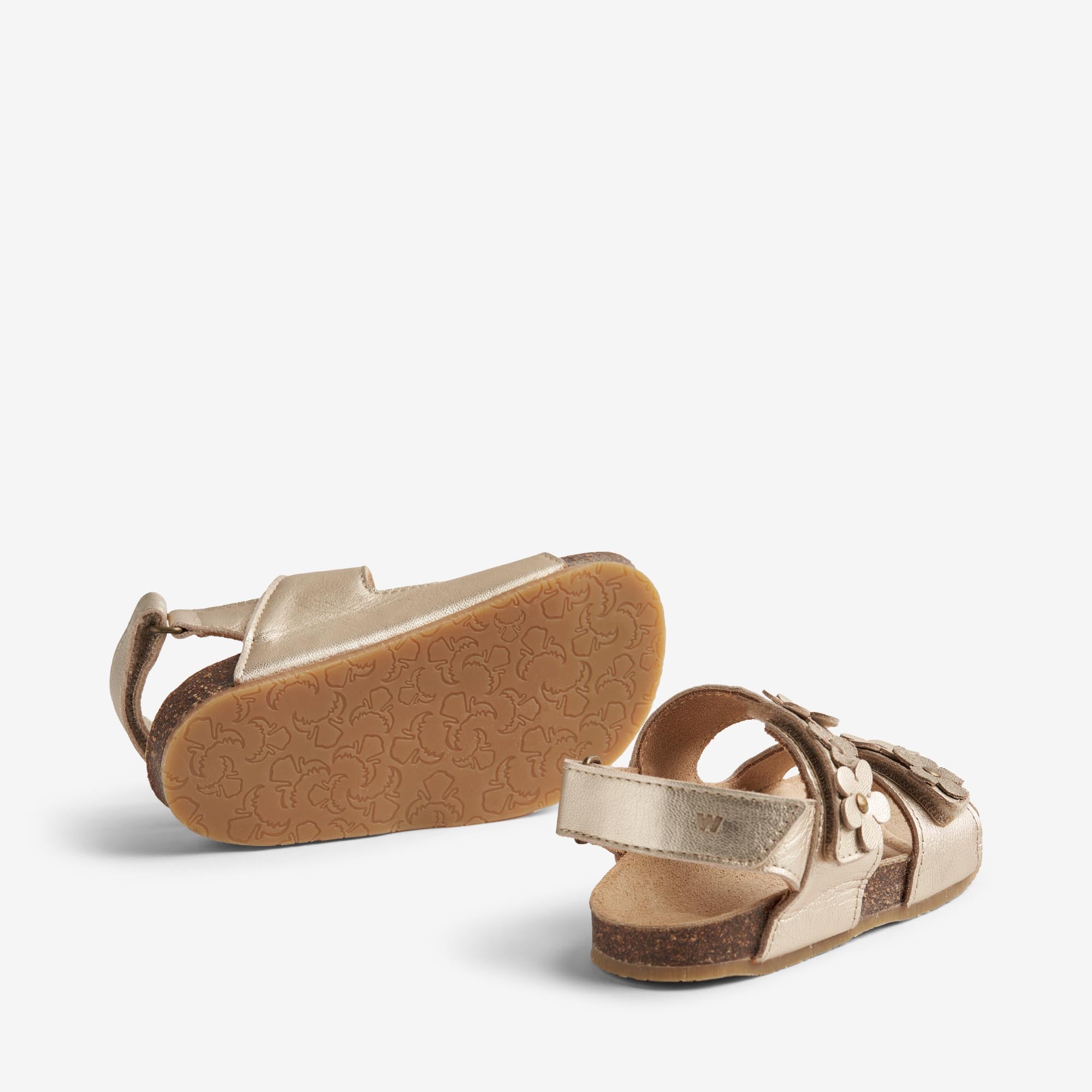wheat-clare-flowers-sandale-light-gold-leder-kork image 2