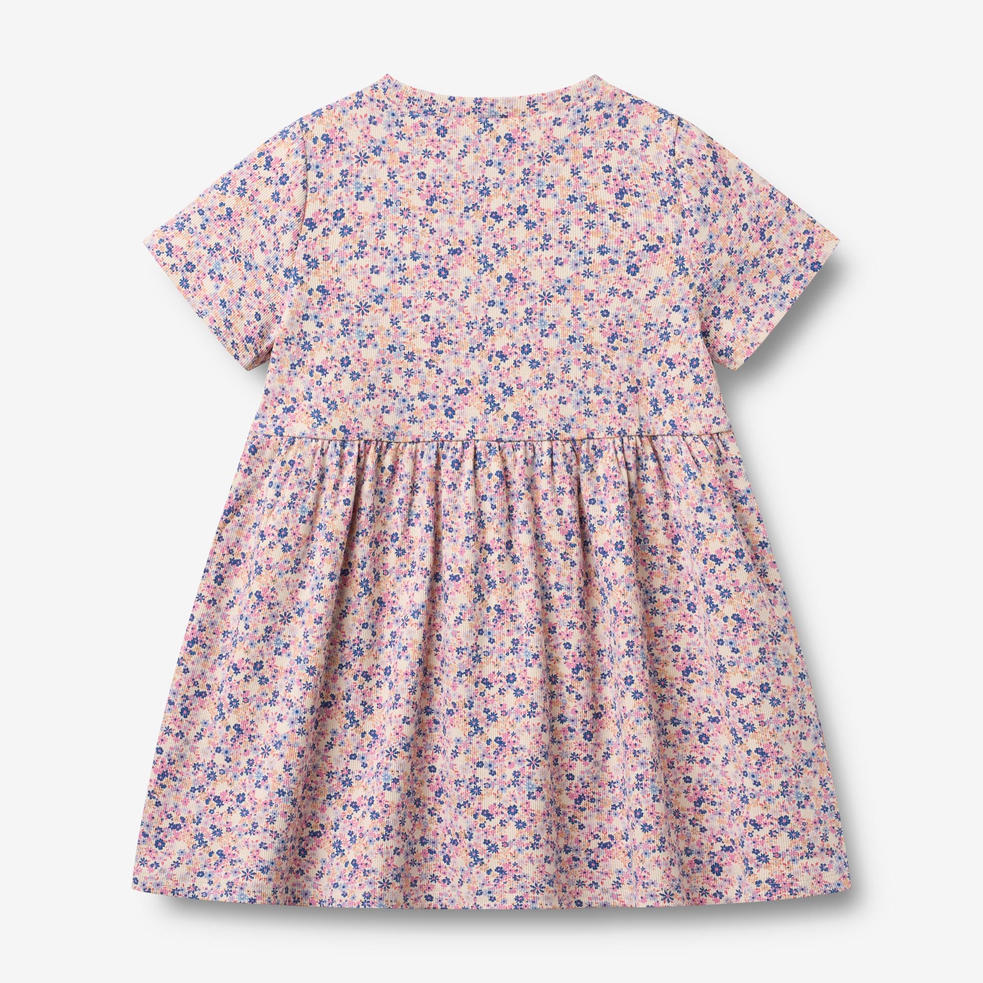 wheat-main-anna-jerseykleid-pink-blue-flowers-bio image 2