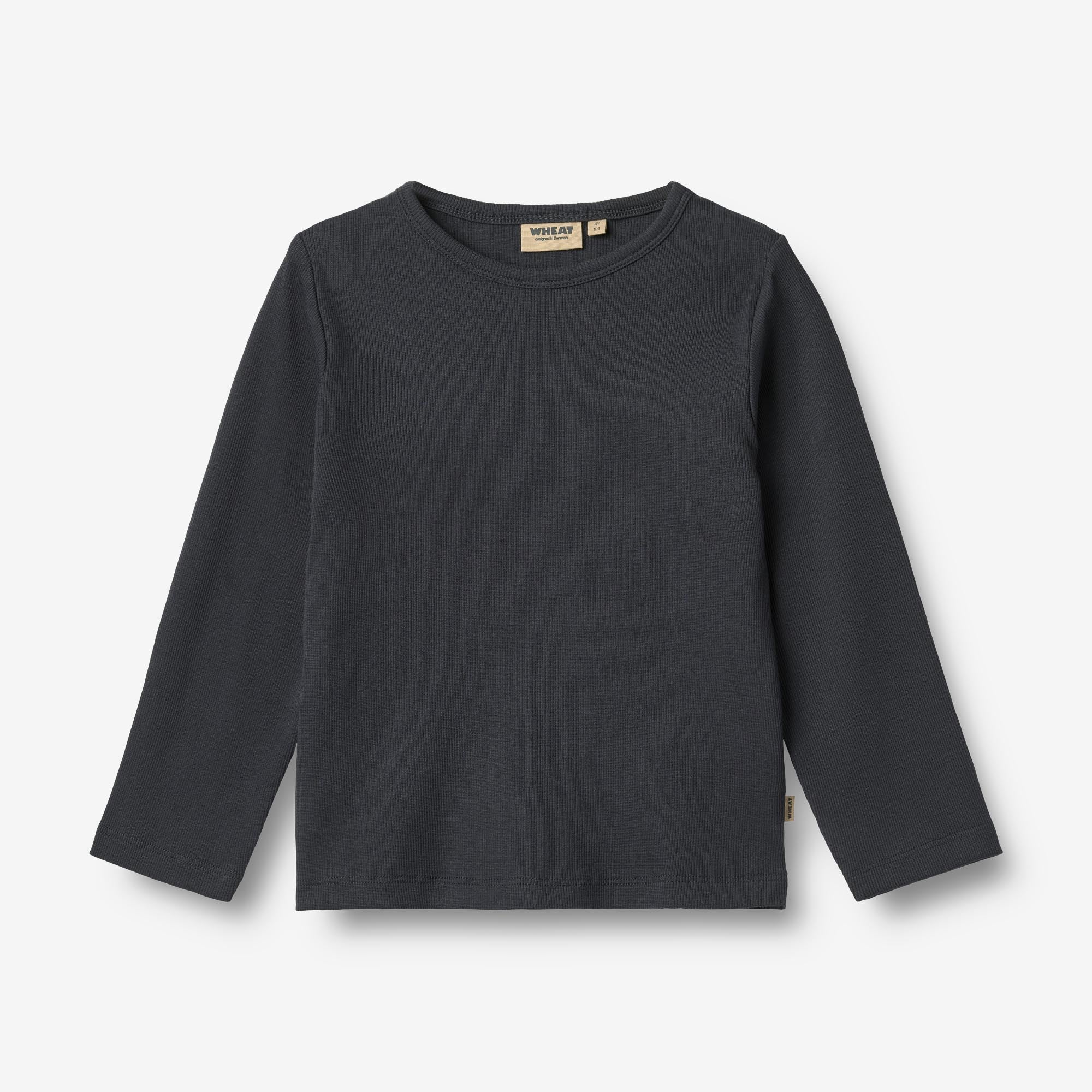 wheat-milo-langarmshirt-navy-bio-baumwolle image 1