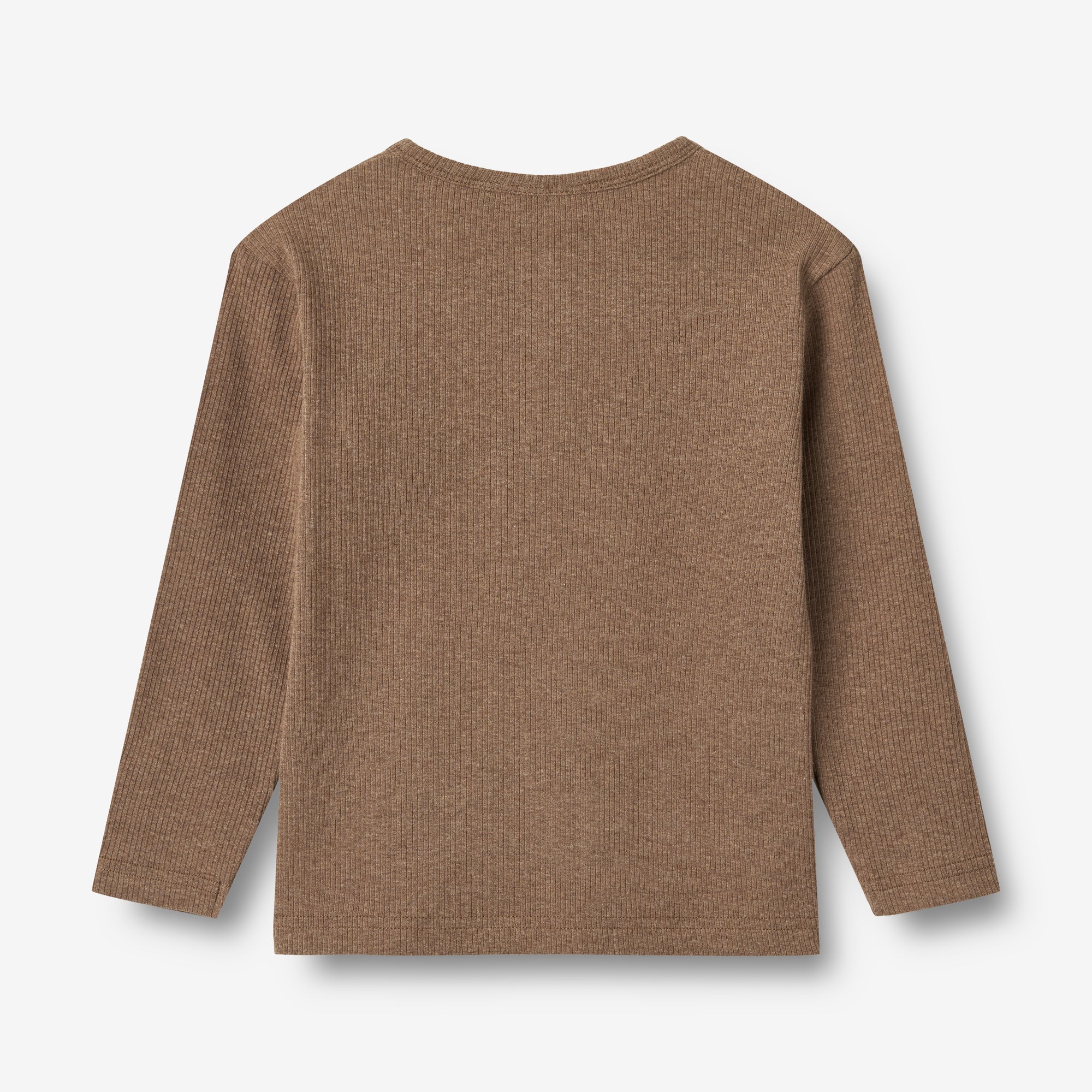 wheat-clothing-morris-langarmshirt-coffee-melange-bio-mix image 2