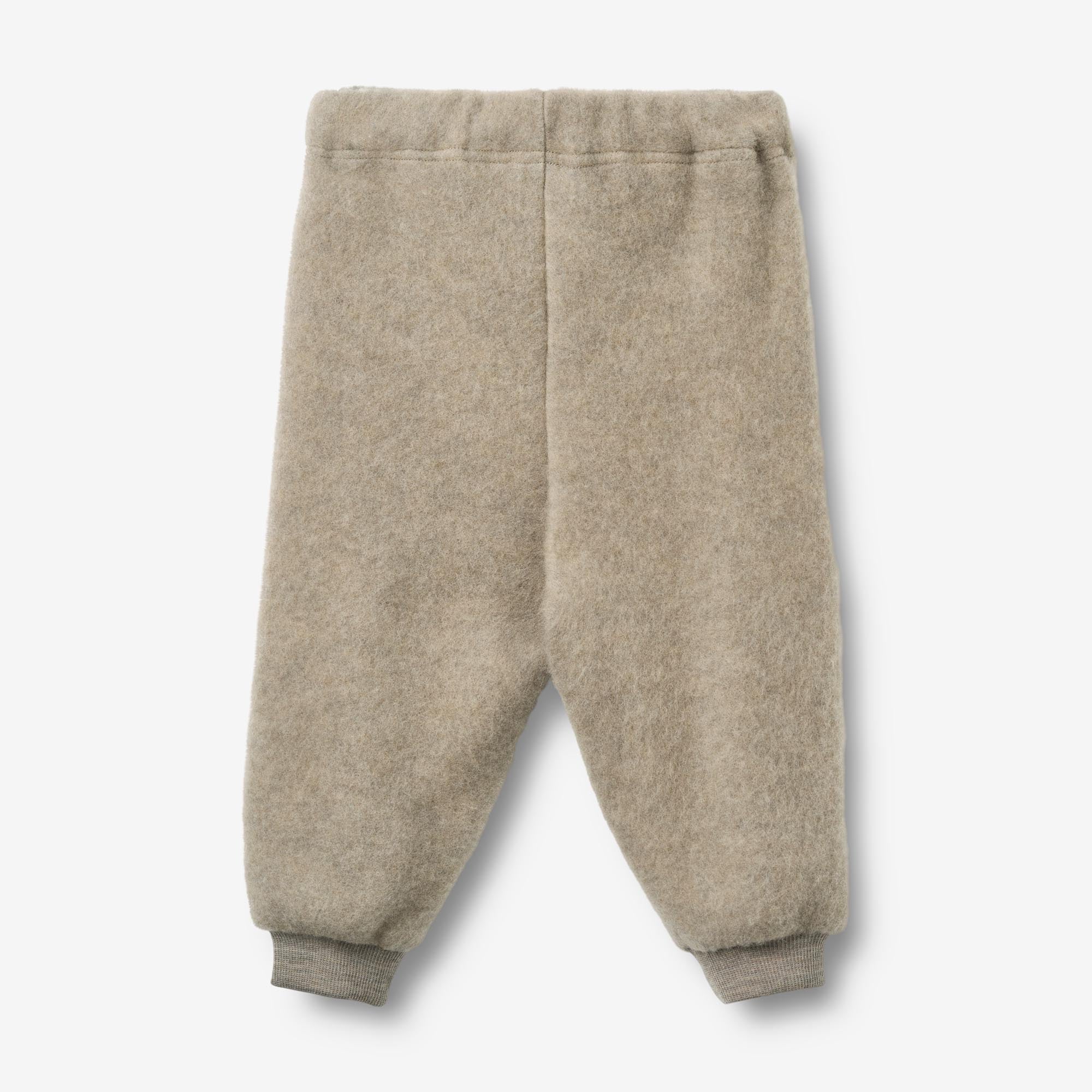 wheat-kinnie-wollfleece-hose-khaki-melange-merino image 2