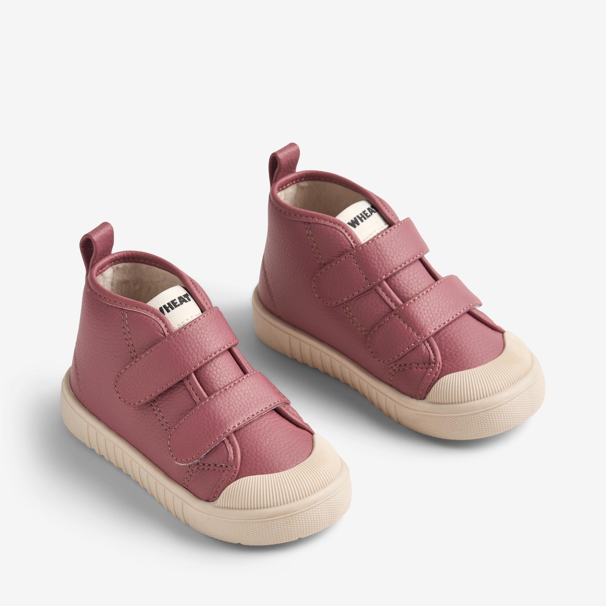 wheat-leo-sneaker-warm-lilac-leder-klett image 1