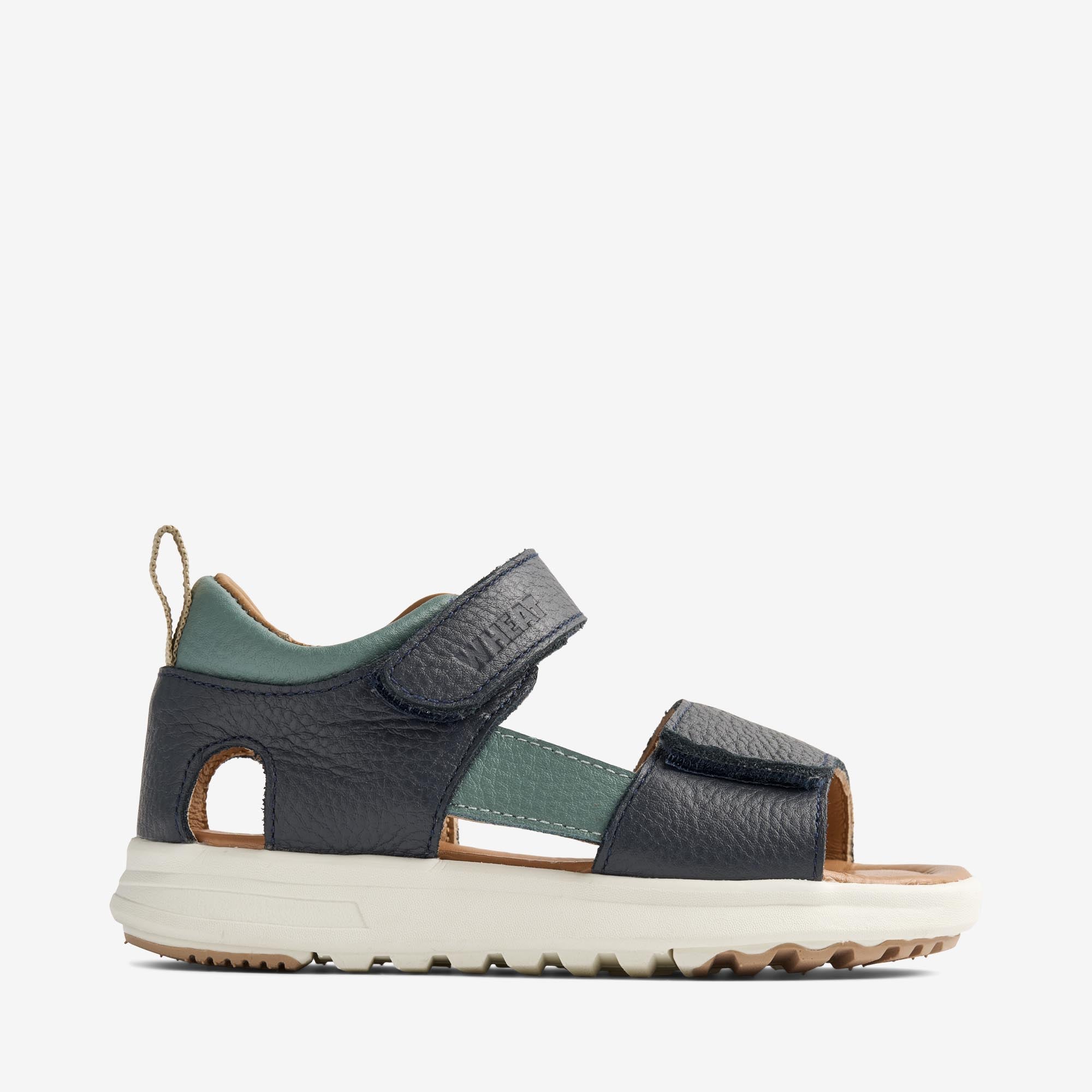wheat-maxie-sandale-navy-leder-klett-geschlossen image 2