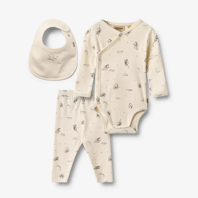 wheat-flore-baby-set-dreaming-mouse-bio-baumwolle image 1