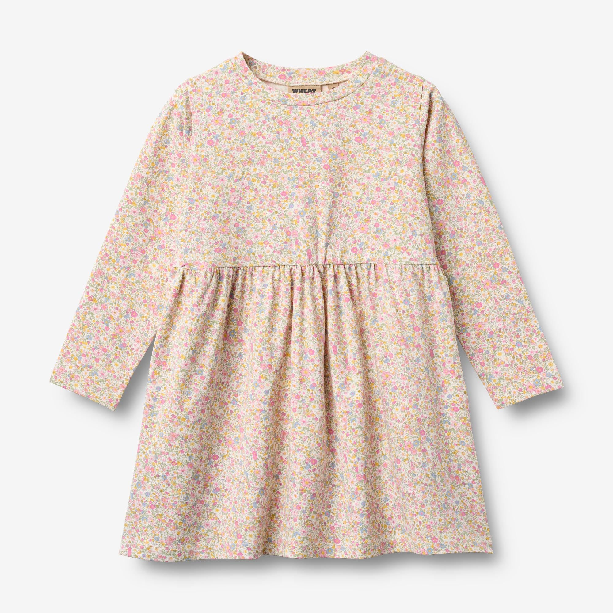 wheat-sessa-kleid-langarm-rosa-blumen-bio-m-dchen image 1