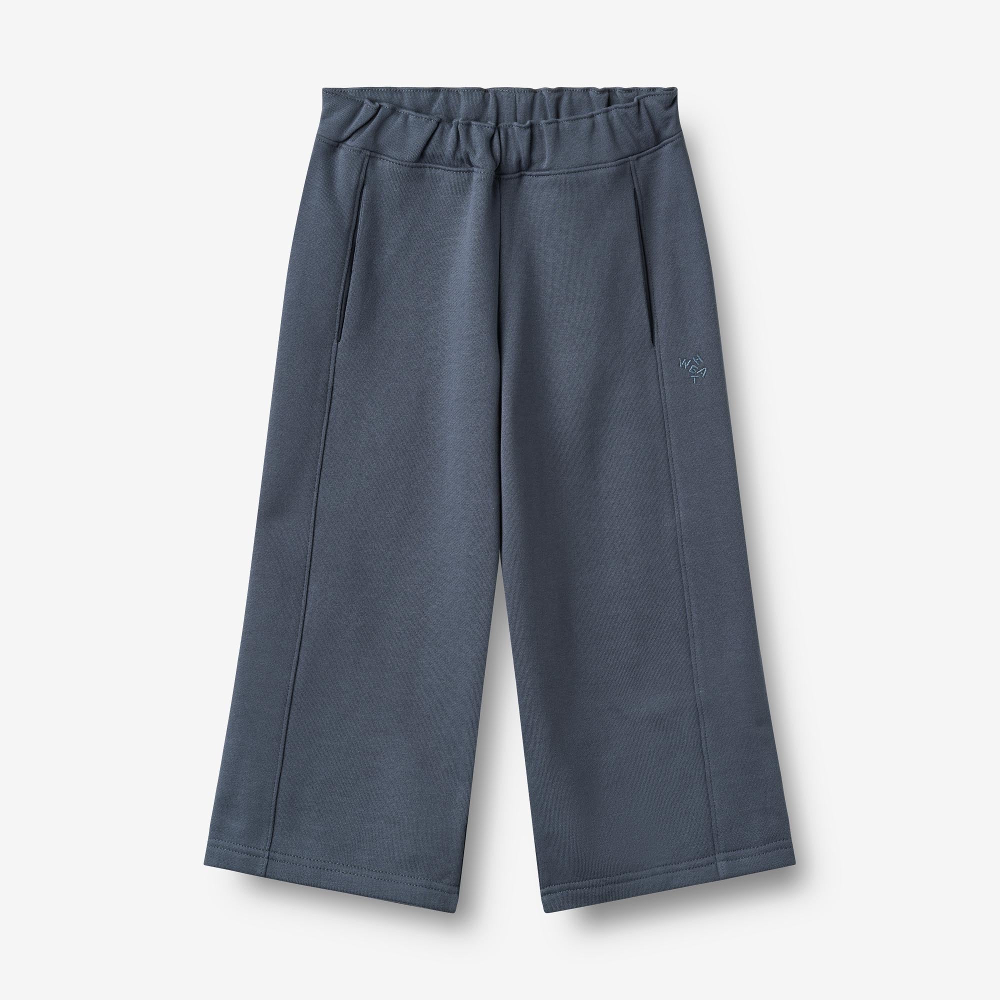 wheat-conrad-sweathose-graublau-bio-baumwolle-kinderhose image 1