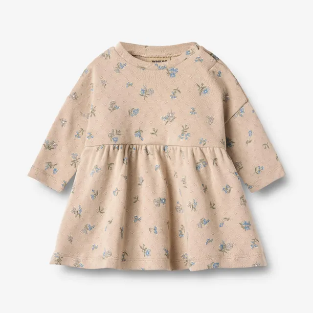 wheat-clothing-emmy-jerseykleid-warm-sand-flowers-bio image 1