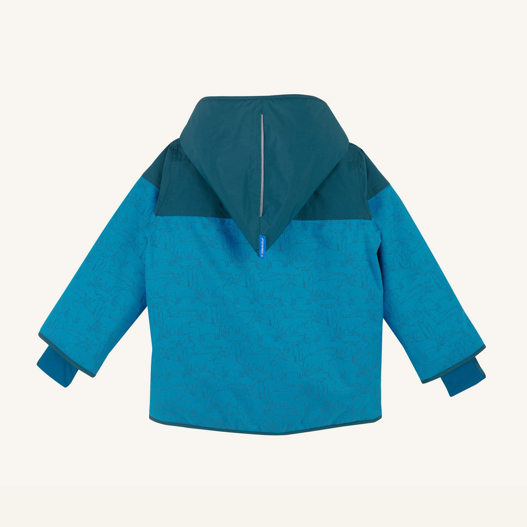 finkid-husky-koira-ice-winterparka-kinder-real-teal-navy-wasserdicht image 8