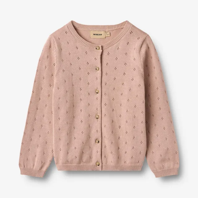 wheat-maia-strickjacke-rose-powder-bio-baumwolle image 1
