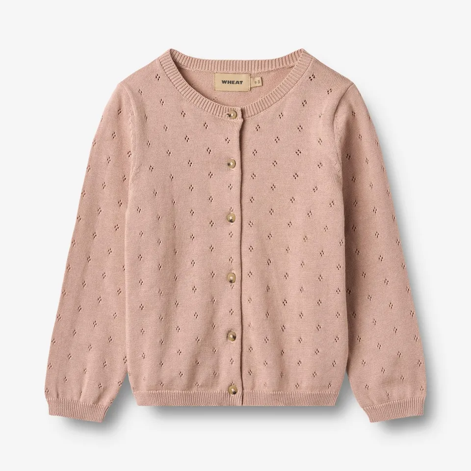 wheat-maia-strickjacke-rose-powder-bio-baumwolle image 1