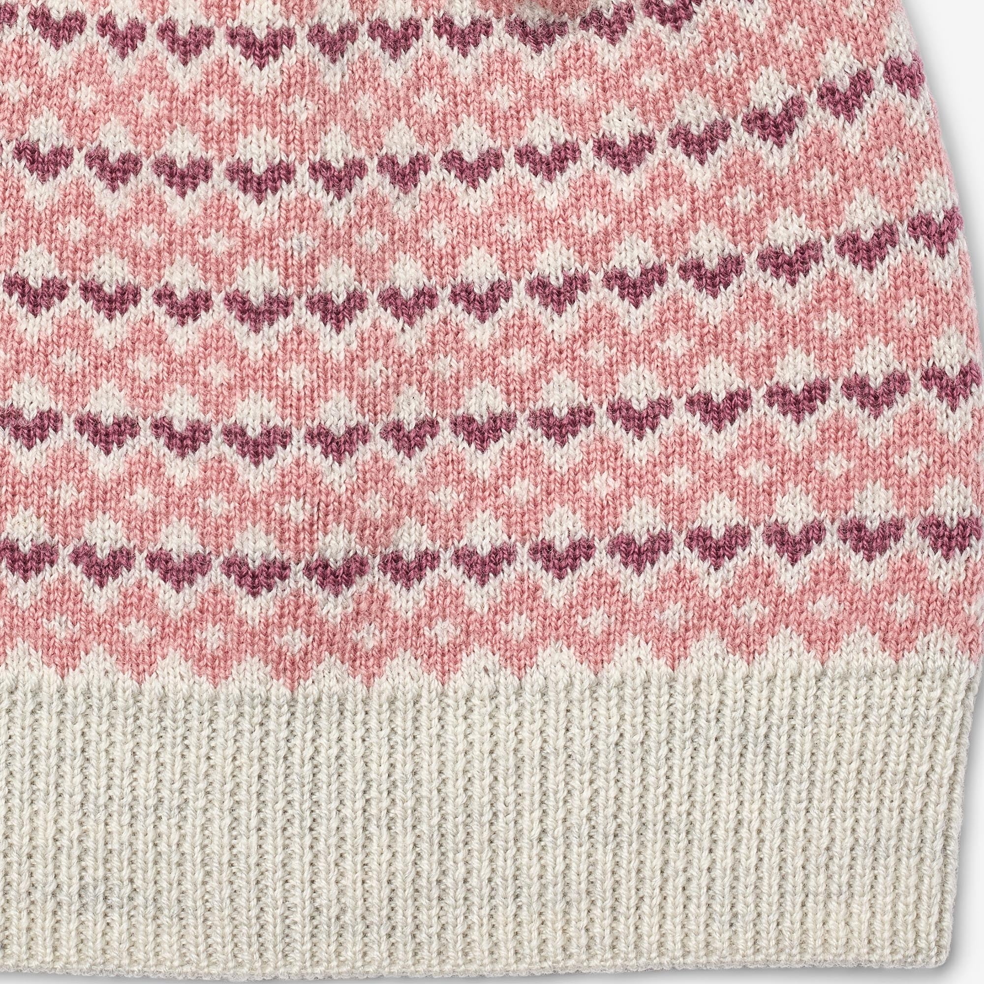 wheat-doonia-beanie-eggshell-merinowolle-mit-bommel image 2
