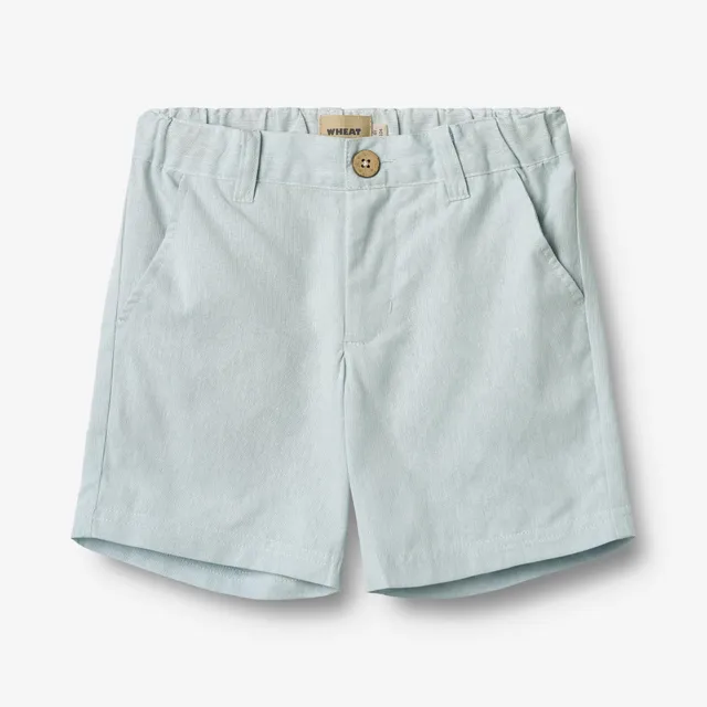 wheat-elvig-shorts-light-blue-chambray-bio image 1