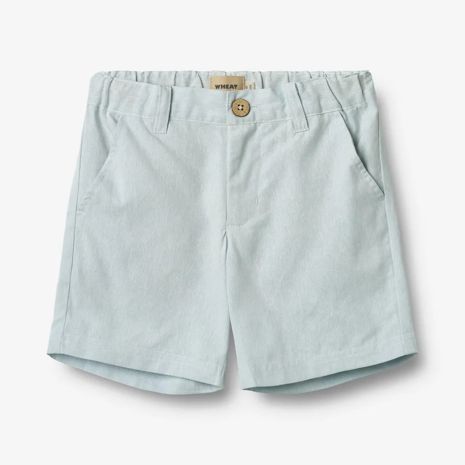 wheat-elvig-shorts-light-blue-chambray-bio image 1