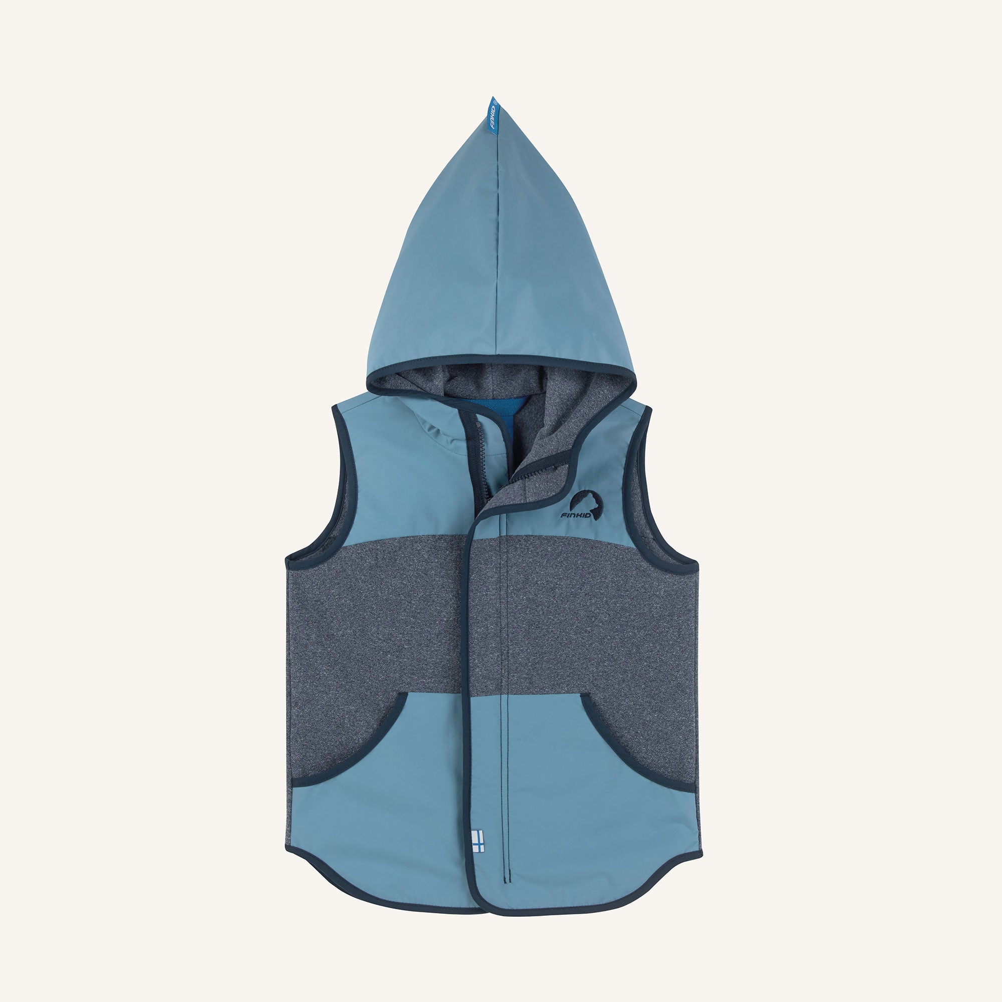 finkid-husky-onni-knit-weste-kinder-navy-gr-110-120 image 2