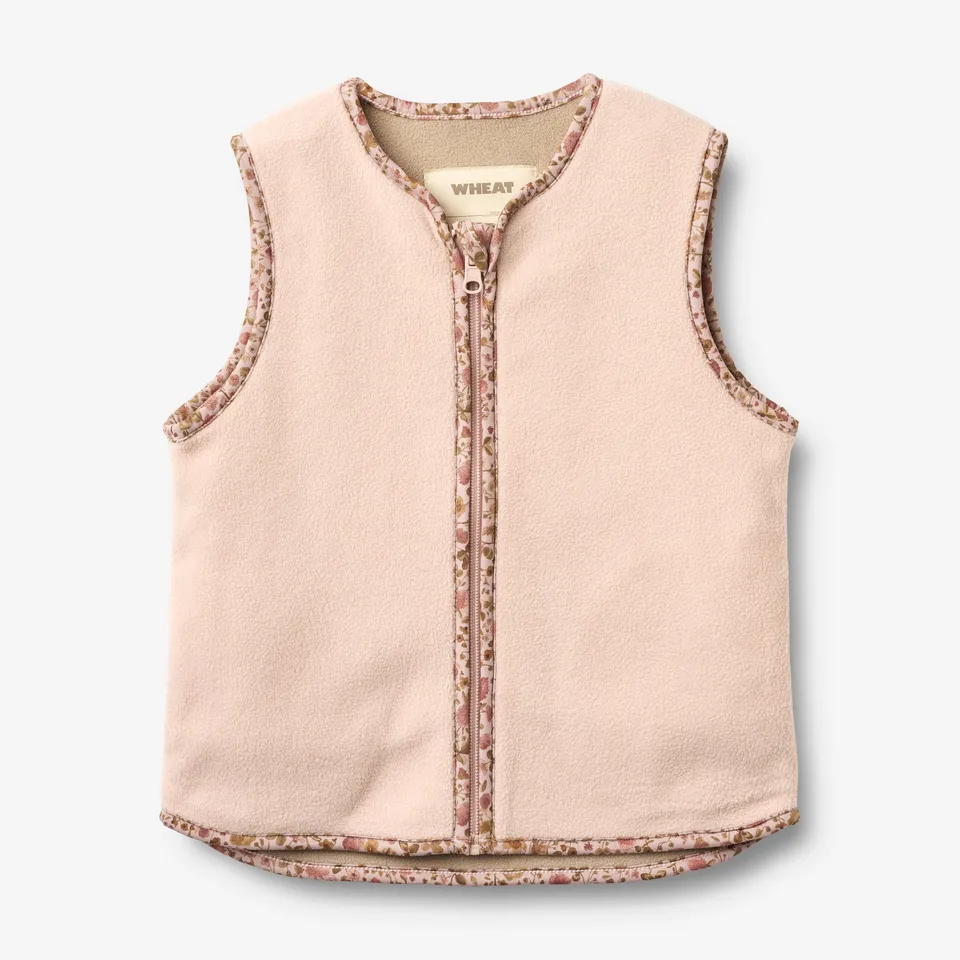 wheat-outerwear-nonno-fleeceweste-soft-rose-kinder-fleece image 1