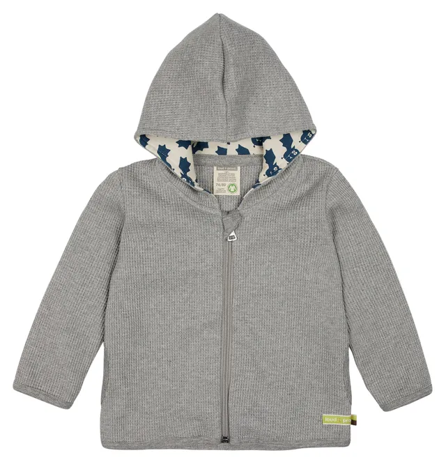 loud-proud-classics-kapuzenjacke-waffel-grey-62-68 image 1