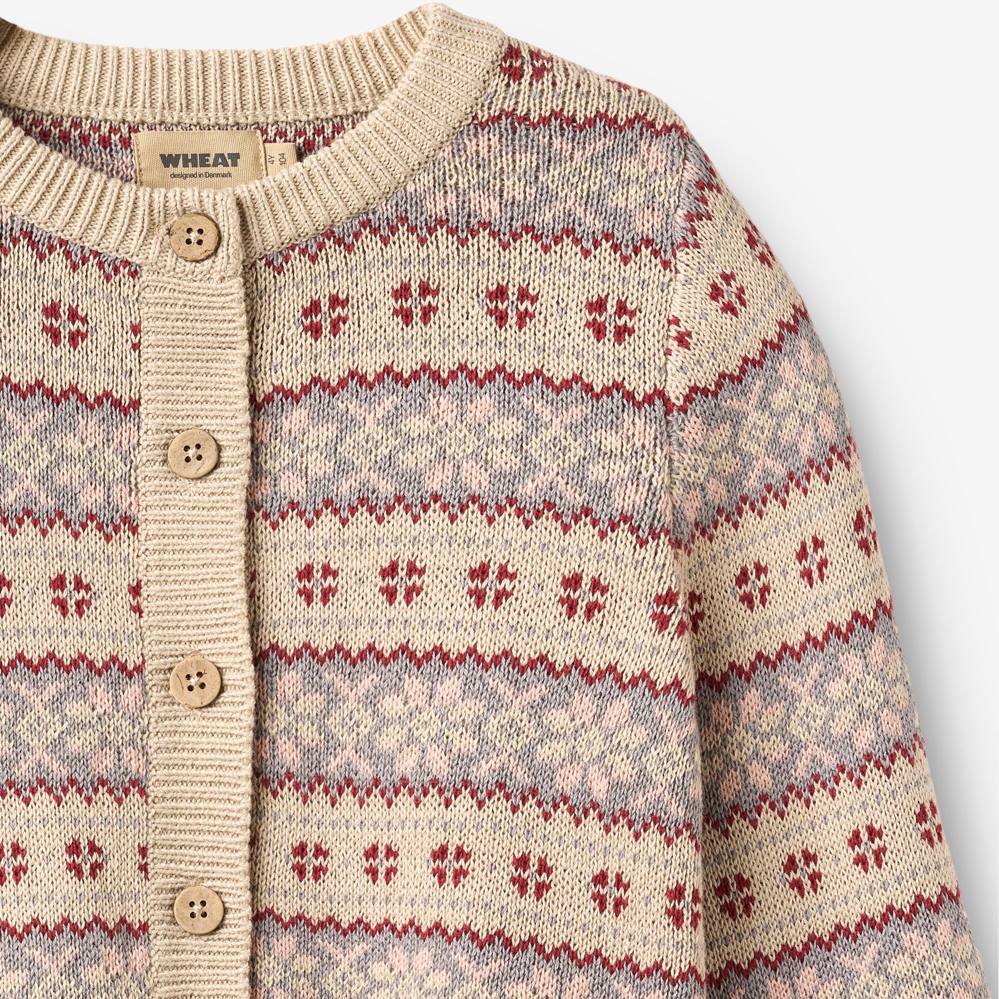 wheat-vikki-cardigan-kinder-offwhite-bio-baumwolle image 3