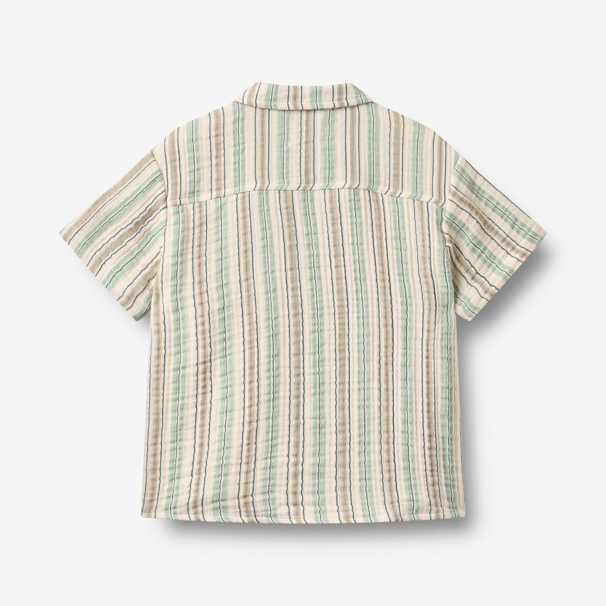 wheat-anker-kurzarm-hemd-summer-stripe-bio-baumwolle image 2