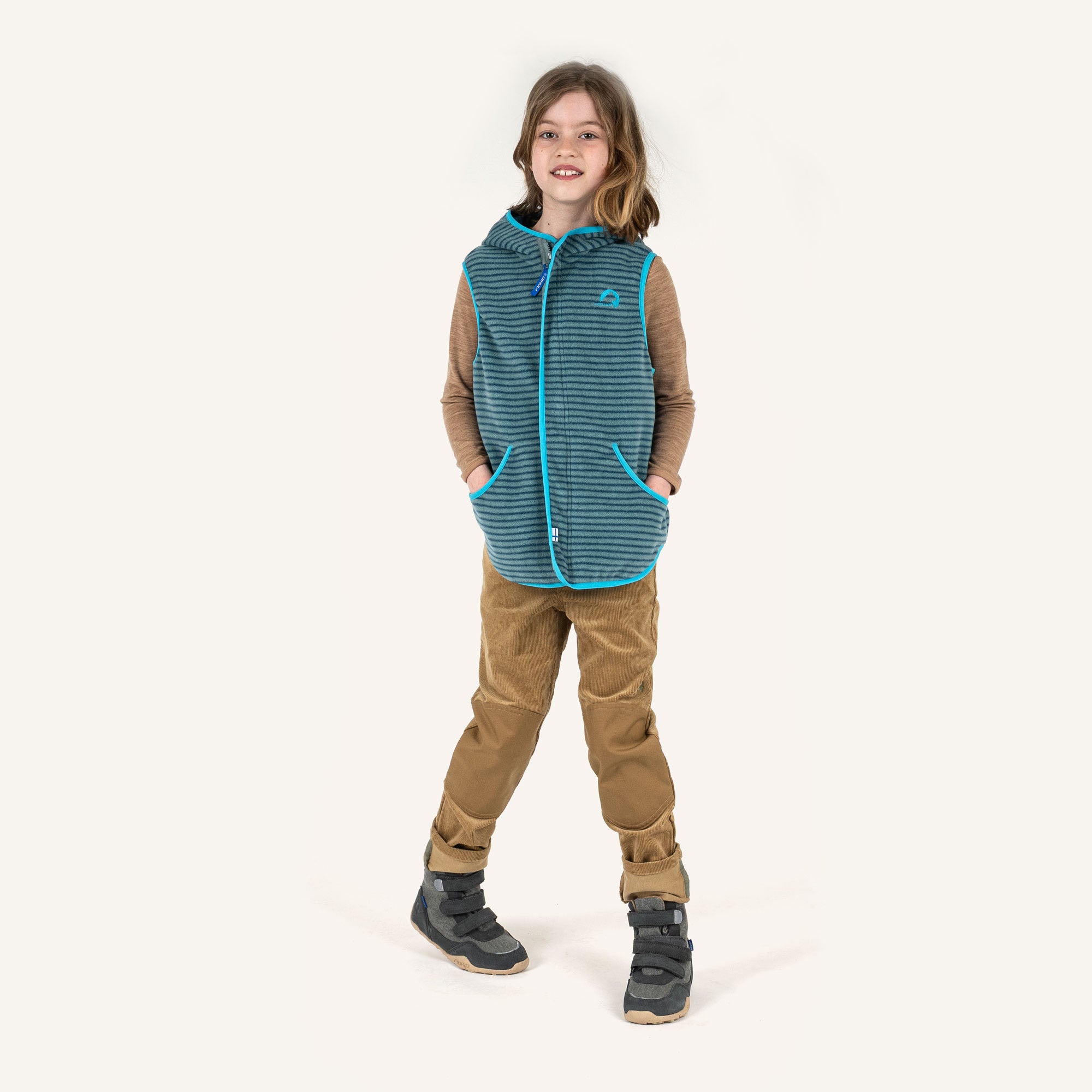 finkid-husky-onni-sport-fleeceweste-deep-water-lava-100-110 image 5