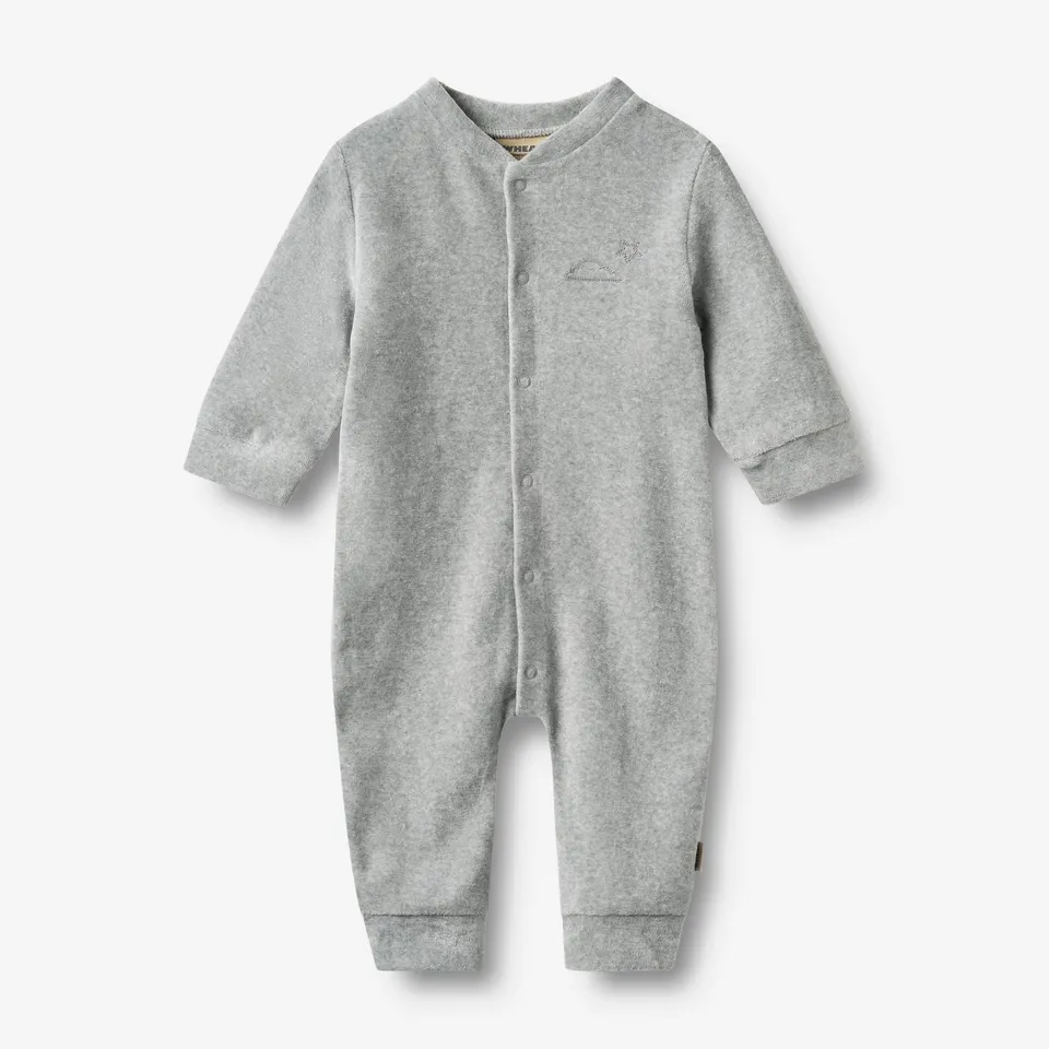 wheat-avery-strampler-babyoverall-melange-grey-bio image 1