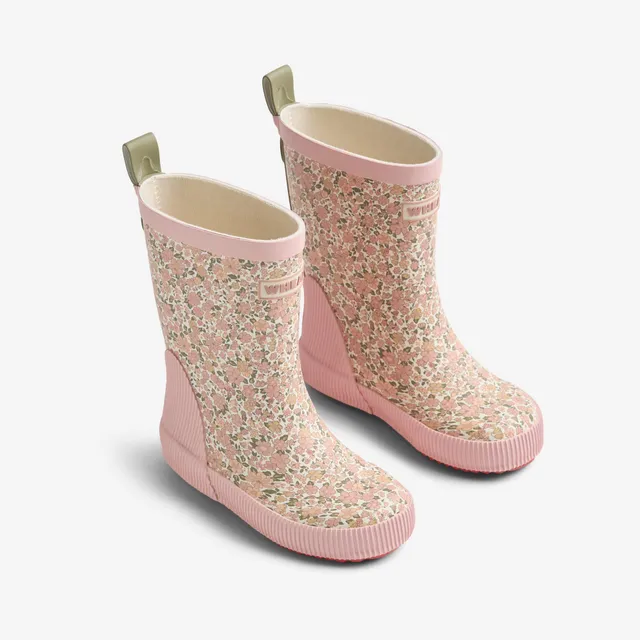 wheat-welly-ivory-flower-meadow-gummistiefel-naturkautschuk image 1