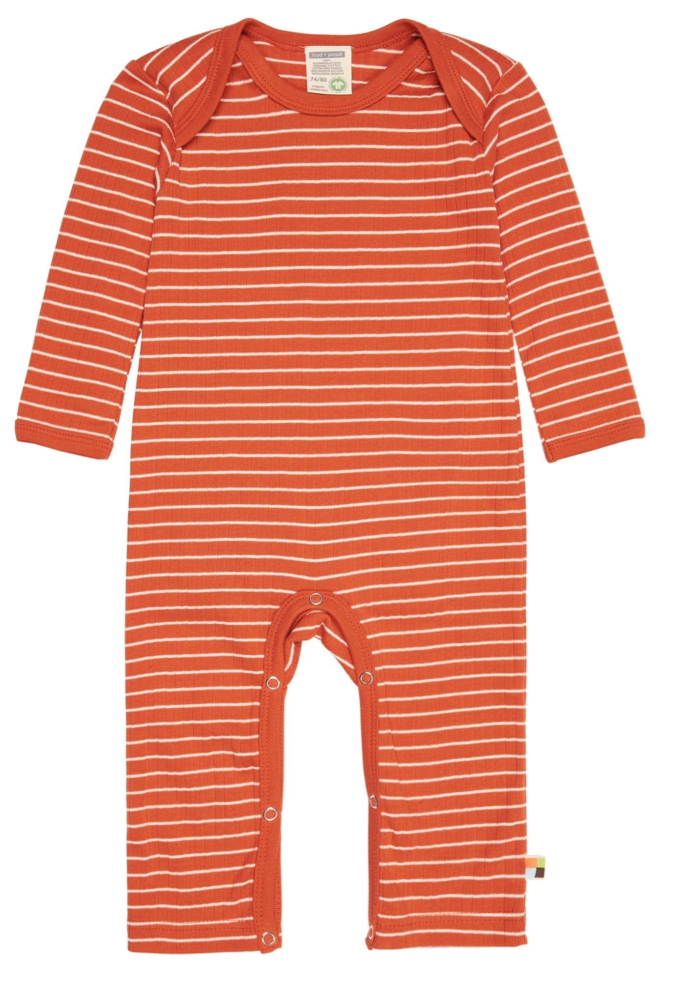 loud-proud-classics-overall-derby-rib-strampler-cinnamon-50-56 image 1