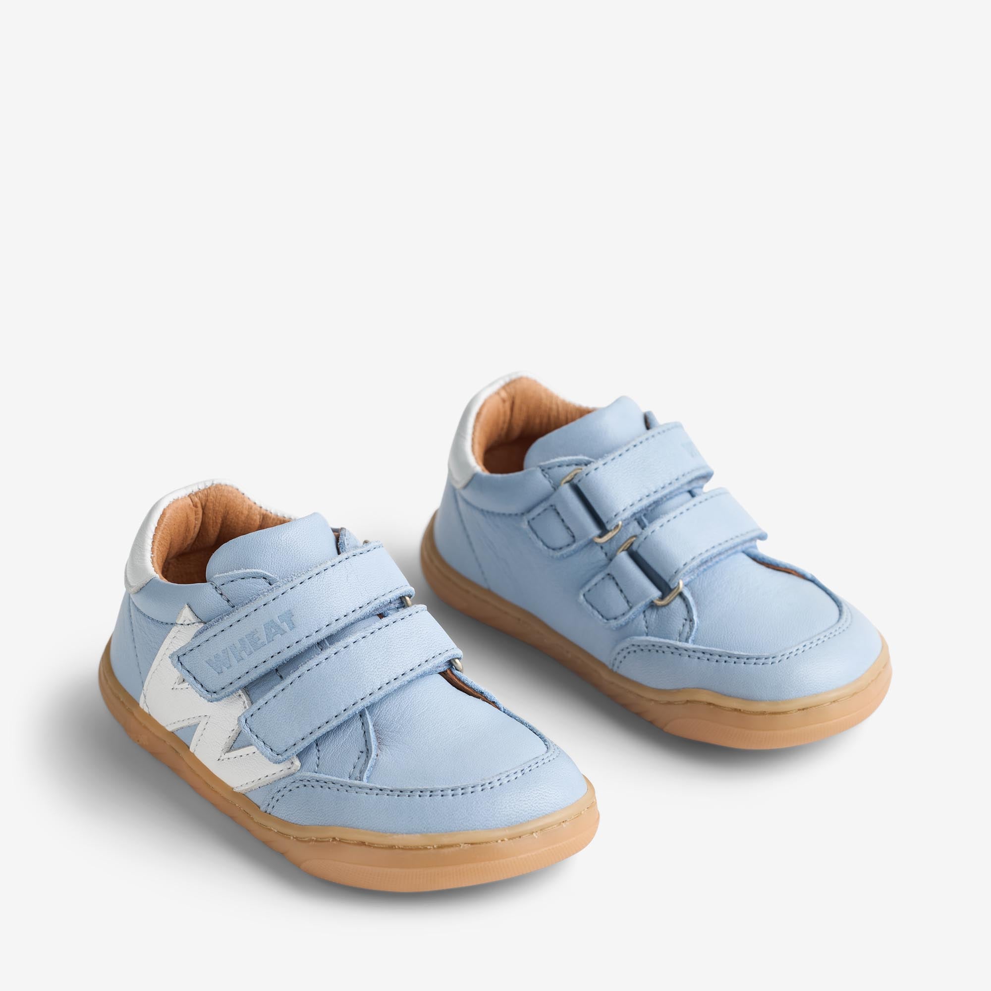 wheat-footwear-sneaker-barres-kinder-sneaker-faded-denim-leder image 1