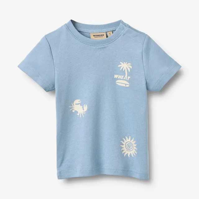 wheat-ib-t-shirt-faded-denim-baby-bio-baumwolle image 1