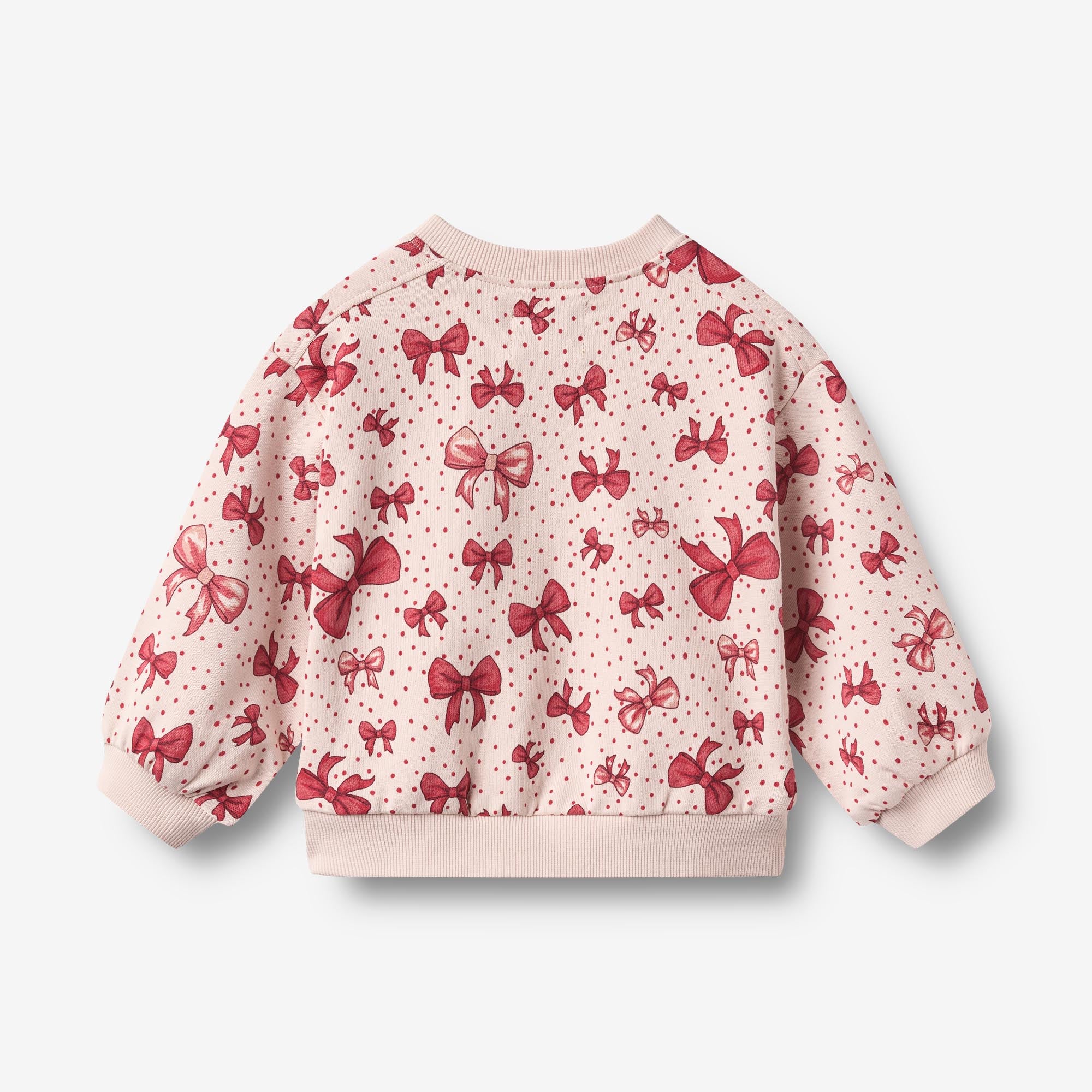wheat-clothing-lia-sweatshirt-pullover-almond-peach-bows image 2