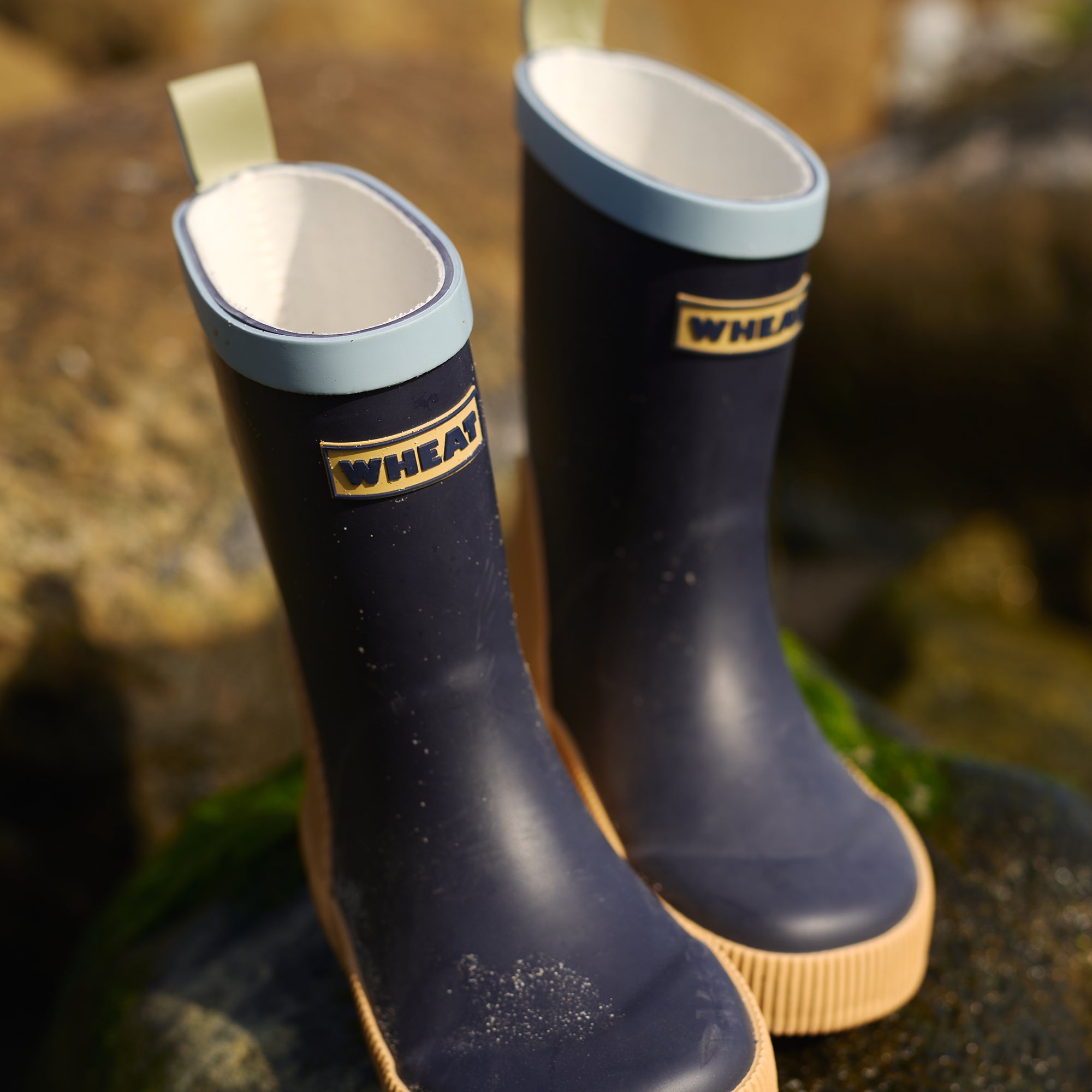 wheat-welly-gummistiefel-navy-naturkautschuk-kinder image 2