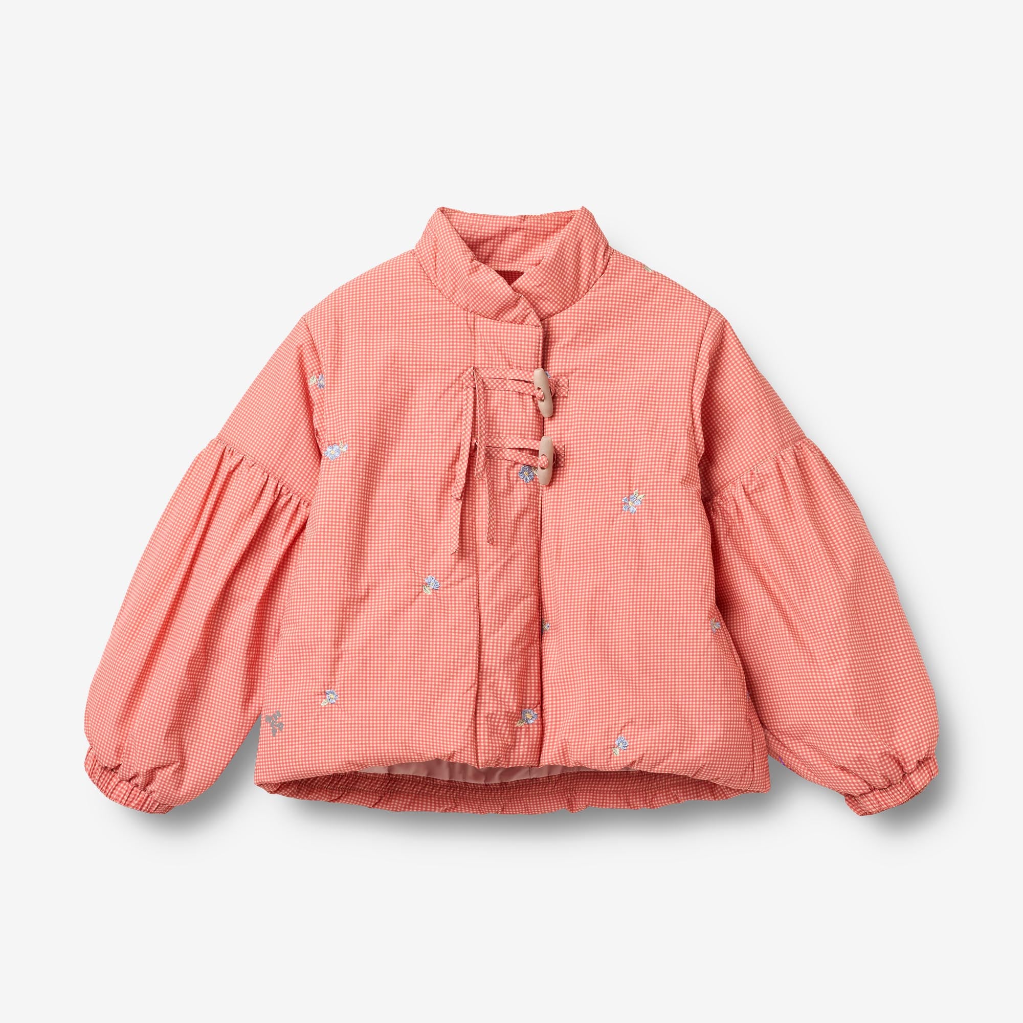 wheat-sola-steppjacke-red-check-leicht-m-dchen-junior image 1