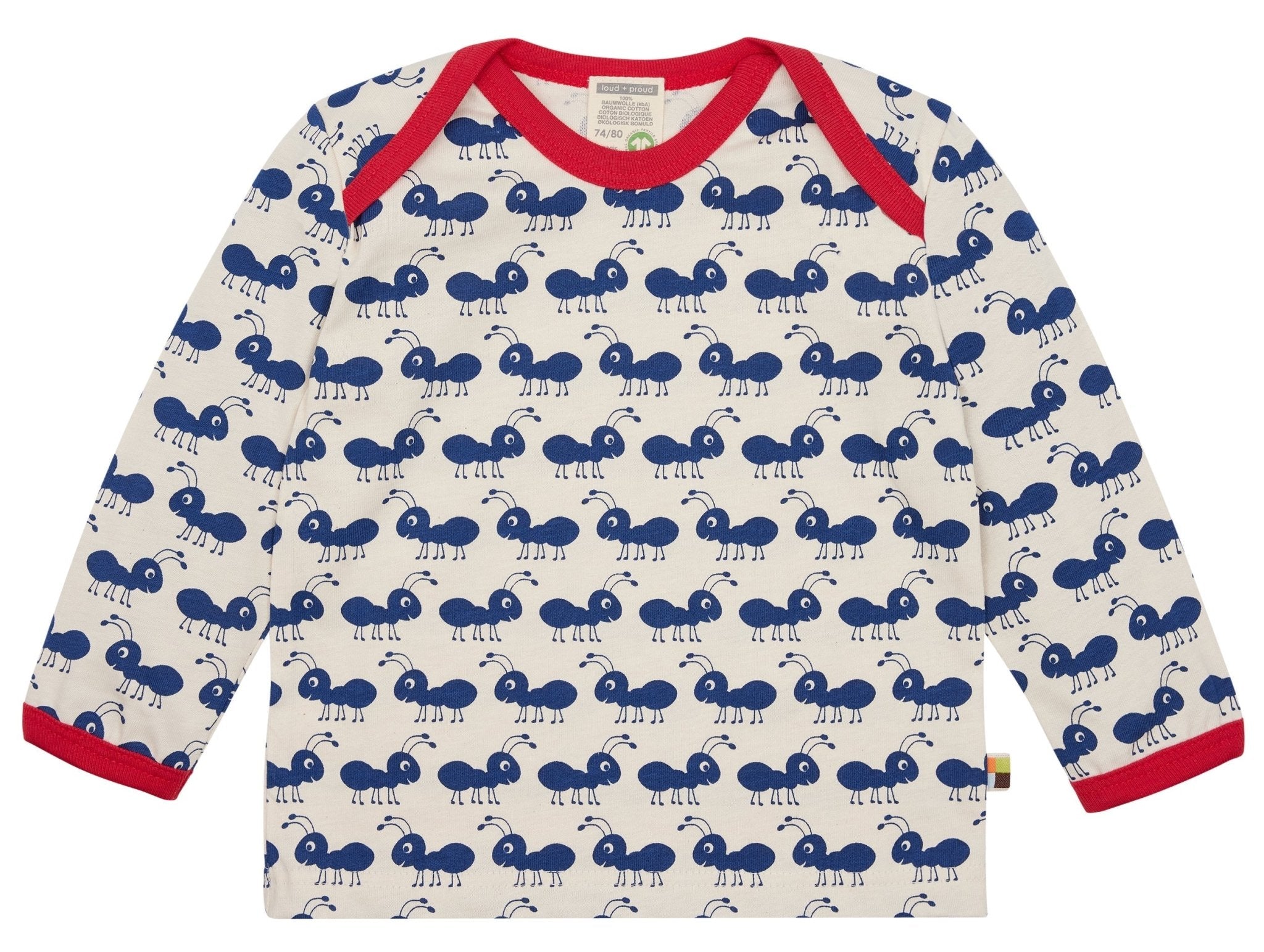 loud-proud-classics-shirt-langarm-ameisen-ultramarine image 3