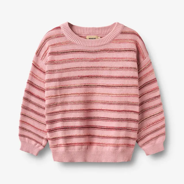wheat-pullover-harlow-berry-cream-stripe-streifenpullover image 1