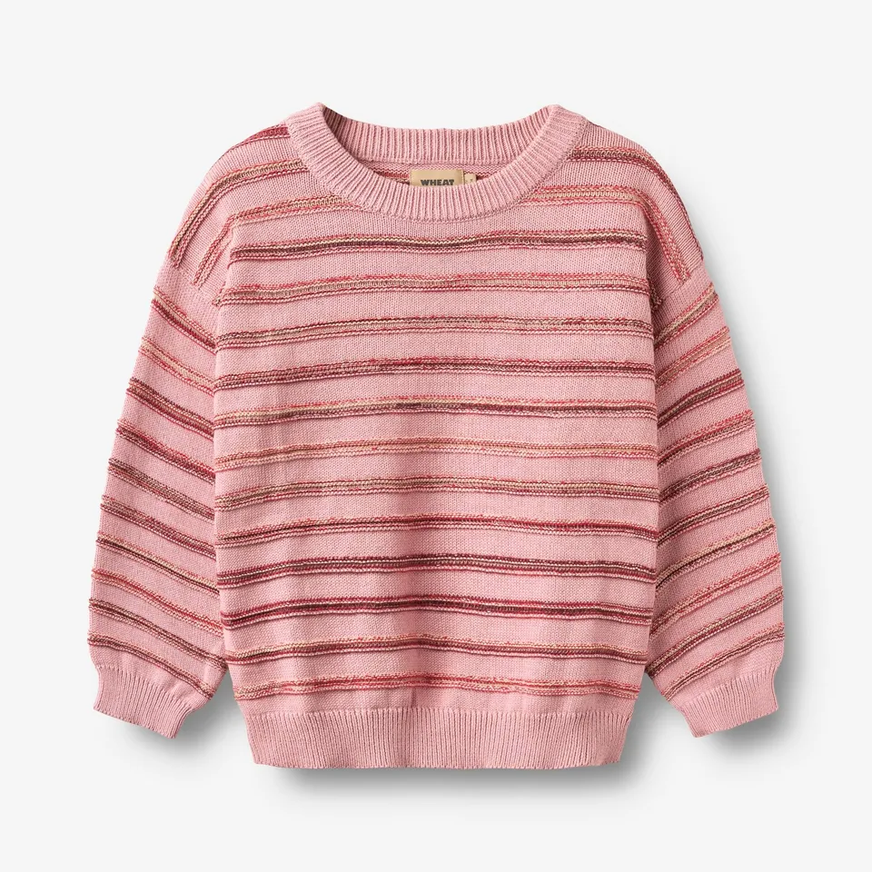 wheat-pullover-harlow-berry-cream-stripe-streifenpullover image 1