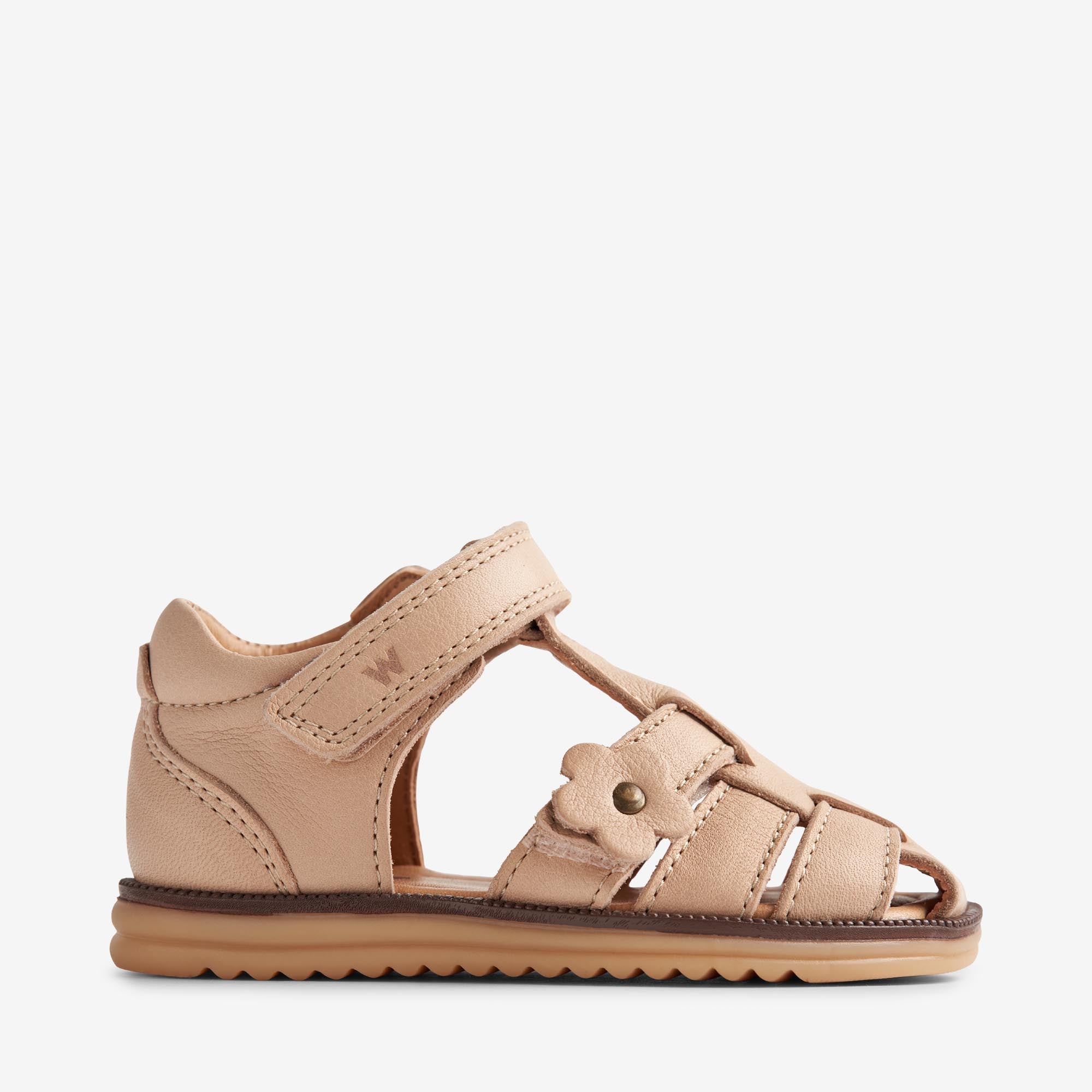 wheat-sky-flower-sandale-beige-rose-baby-leder-klett image 3