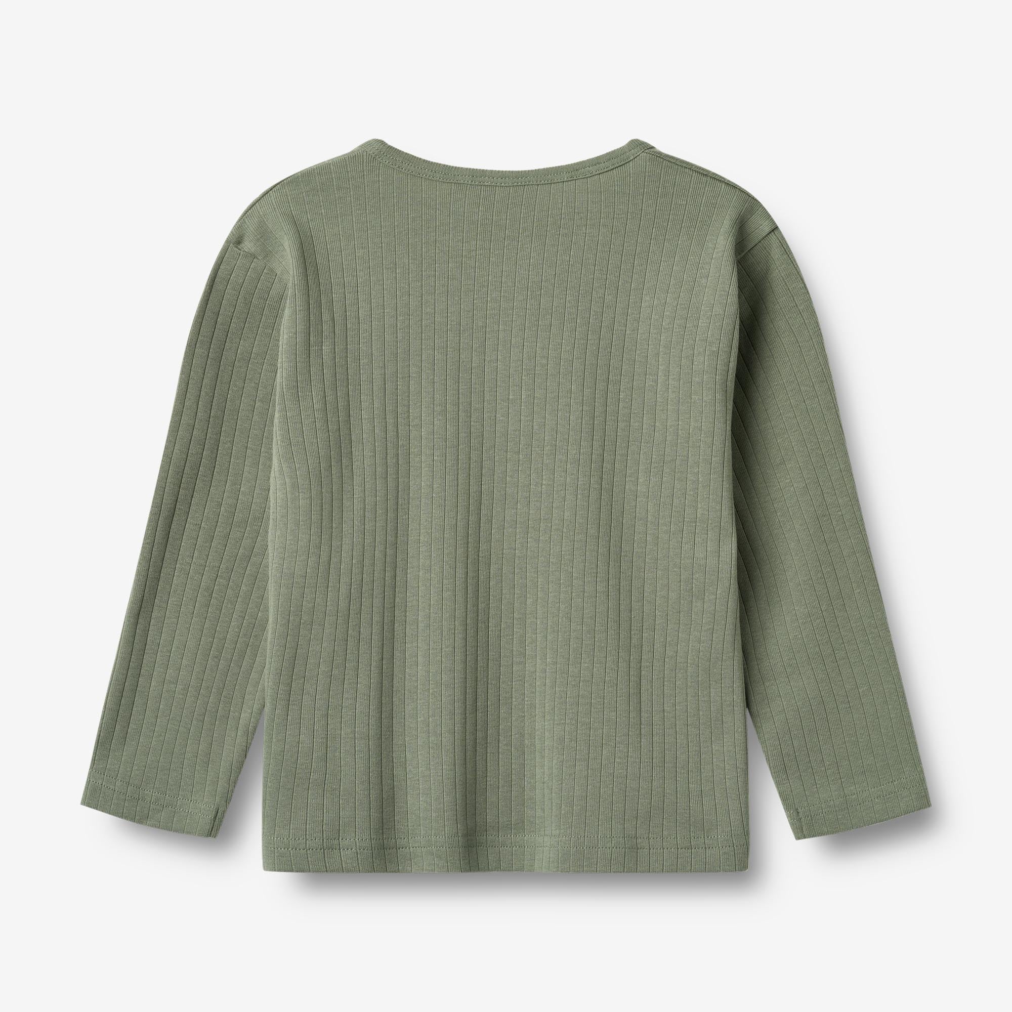 wheat-morris-t-shirt-langarm-dusty-green-bio-baumwolle image 2