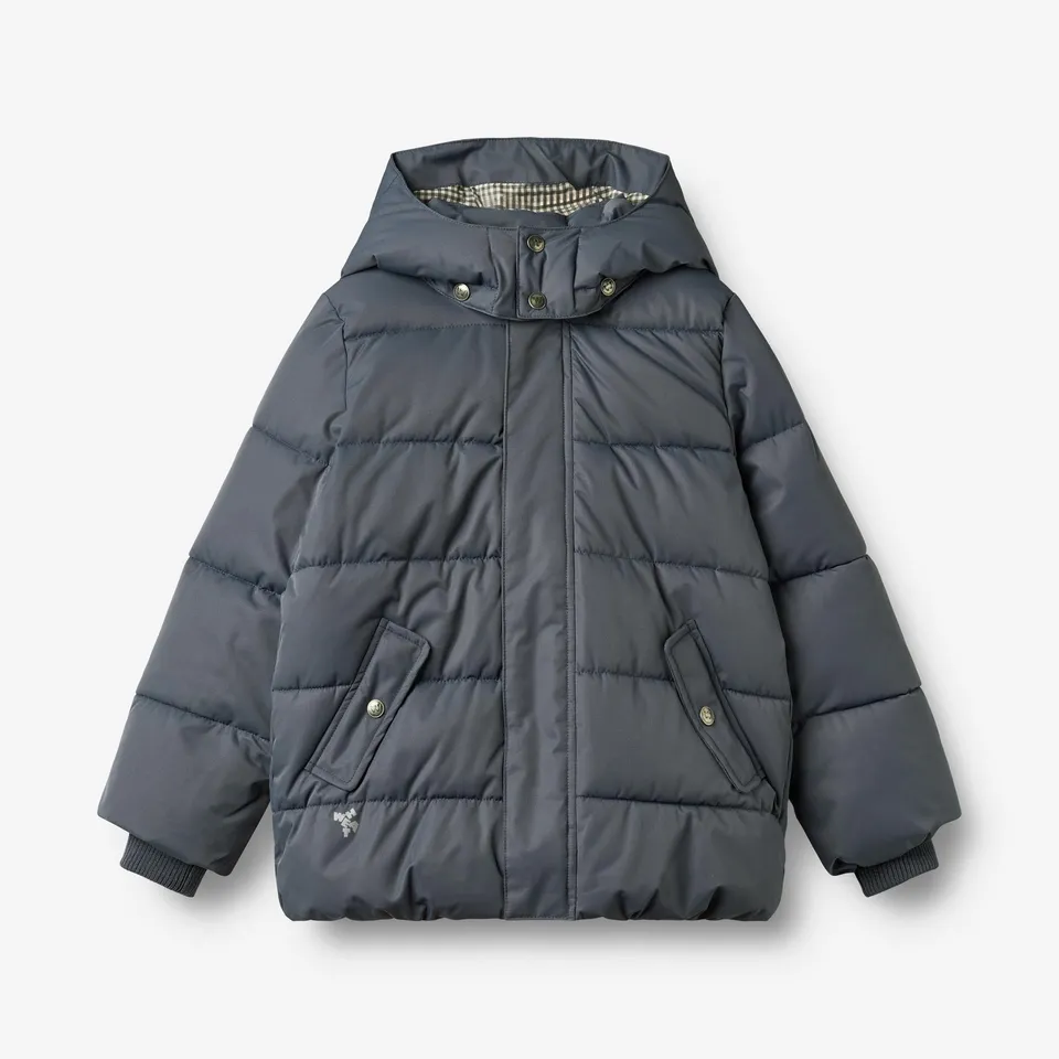 wheat-gael-pufferjacke-jungen-greyblue-recycling-thinsulate image 1