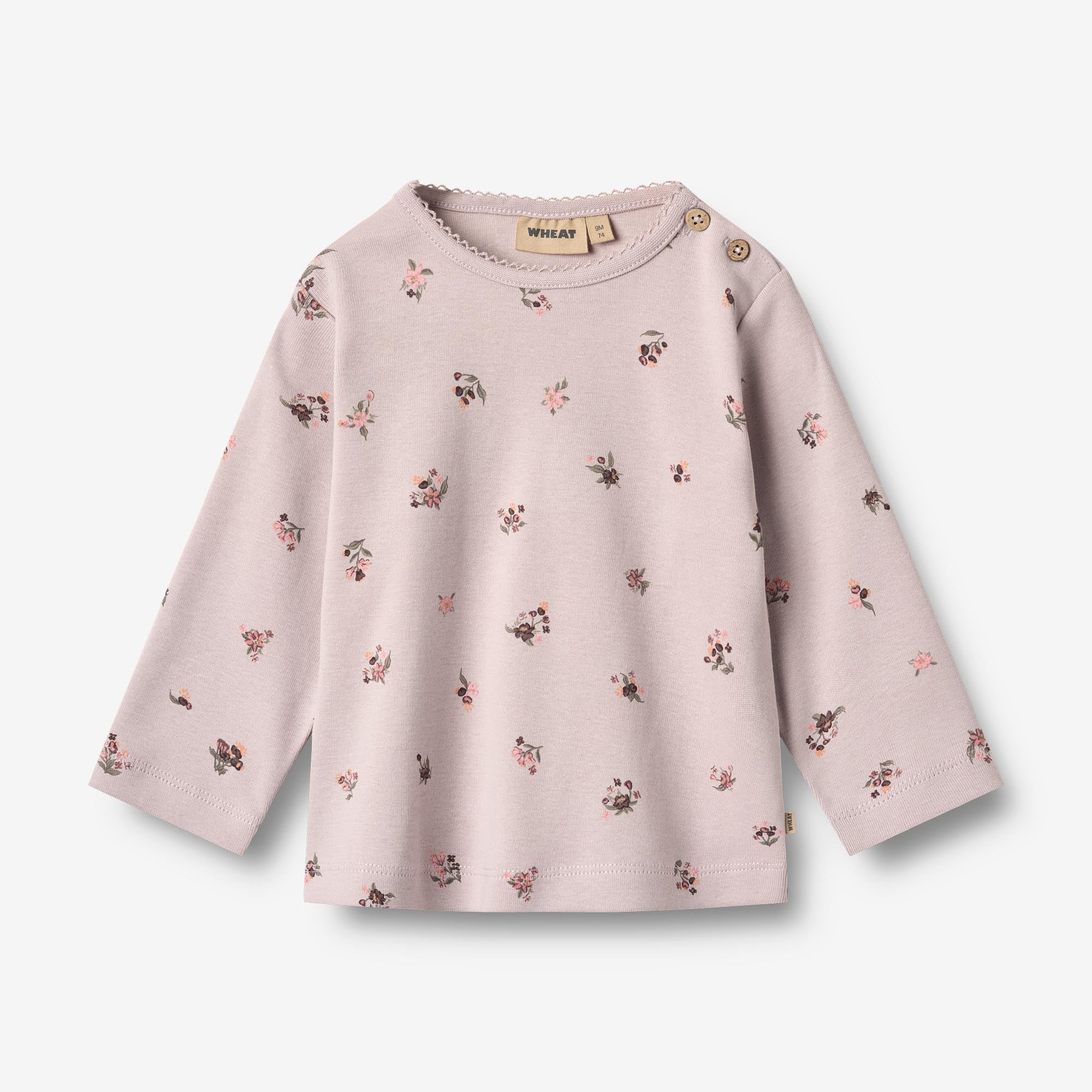 wheat-marit-langarmshirt-soft-lilac-flowers-bio-baumwolle image 1