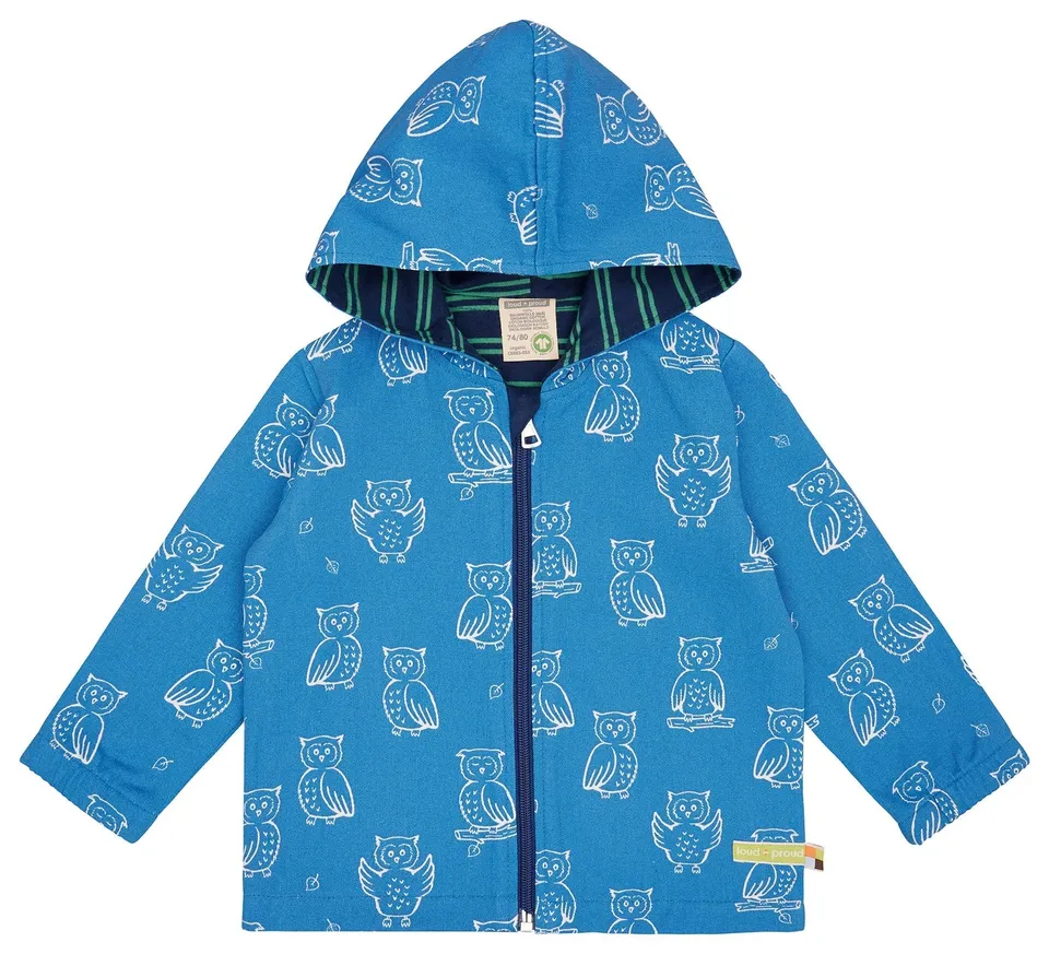 loud-proud-classics-jacke-mit-druck-azur-98-104-baumwolle image 1