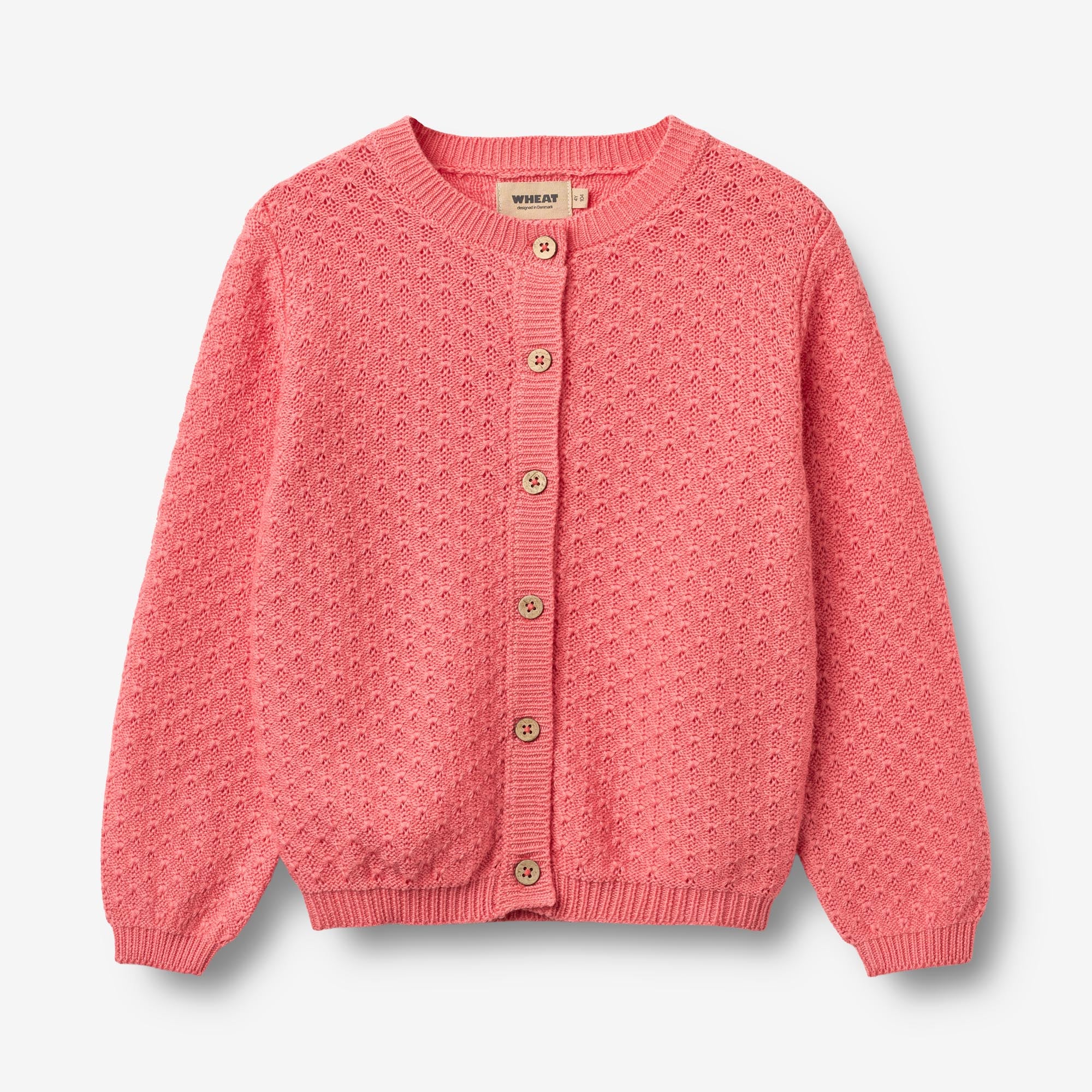 wheat-magnella-strickjacke-coral-bio-baumwolle-m-dchen image 1