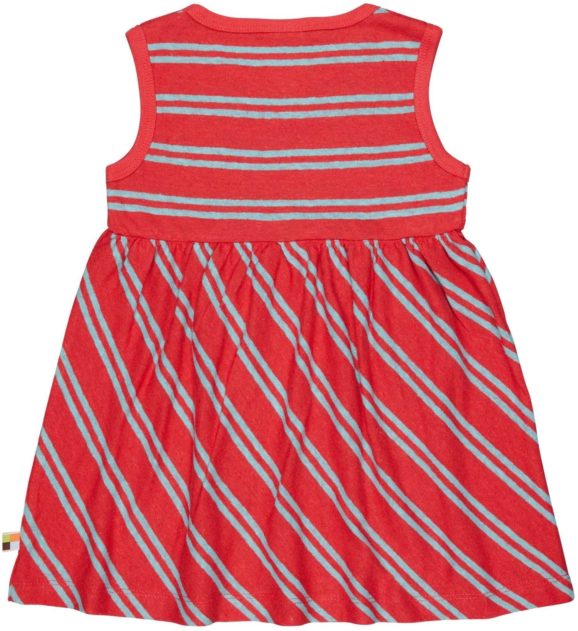 loud-proud-classics-kleid-streifen-leinen-chili-rmellos image 2
