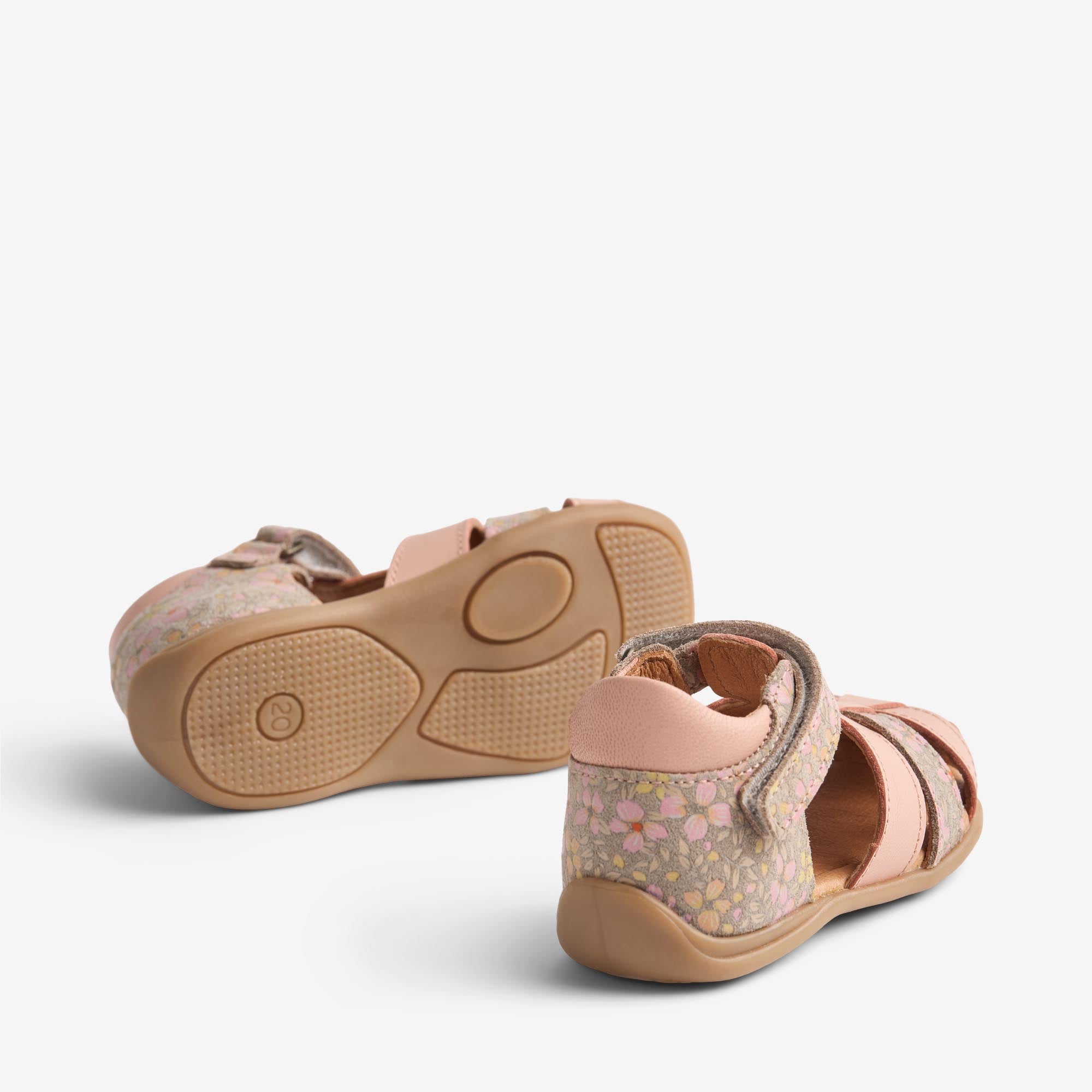 wheat-robbie-sandale-coral-flowers-leder-kleinkind image 2