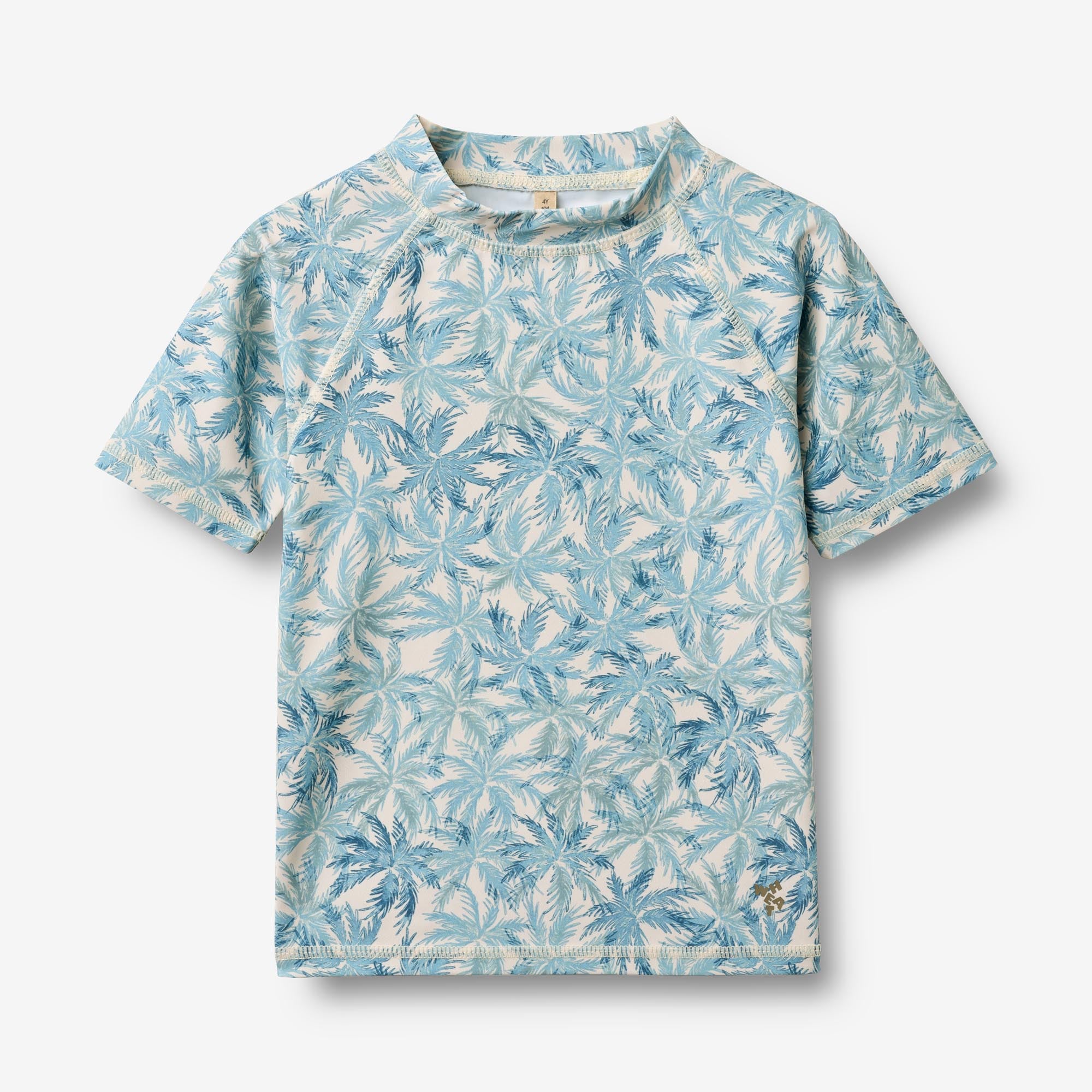 wheat-jackie-swim-t-shirt-blue-palm-uv-40-recycelt-kinder image 1